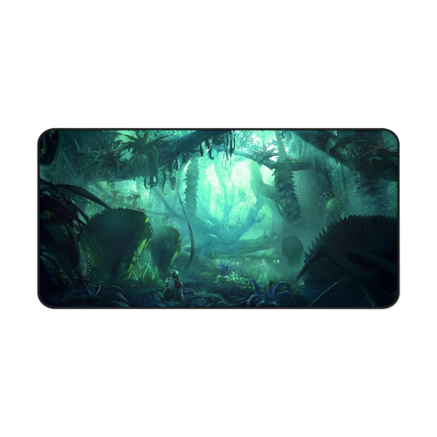 Starfield Mousepad - Jungle Planet Exploration Concept Art - XXL Gaming Desk Mat - Non Slip Gamer Playmat