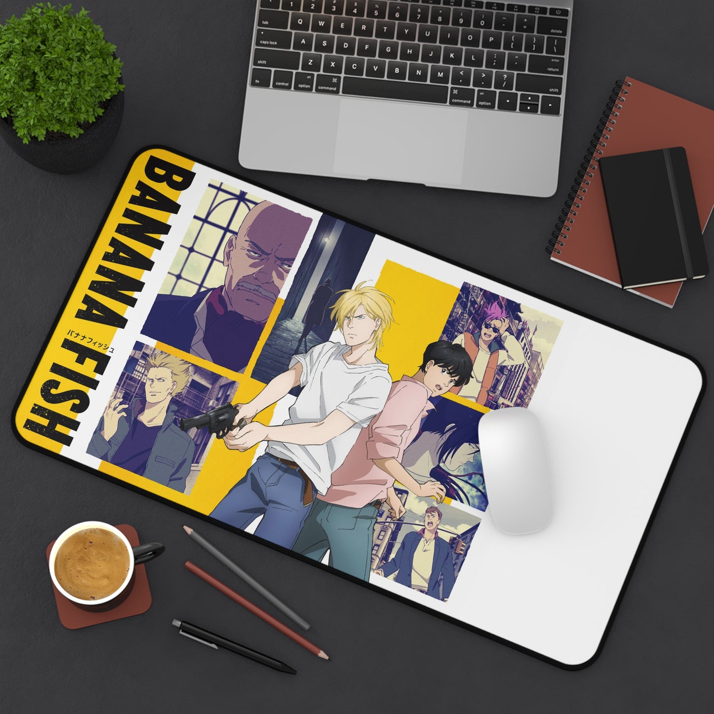 Banana Fish Desk Mat - XXL Anime Mousepad - Manga Desk Pad