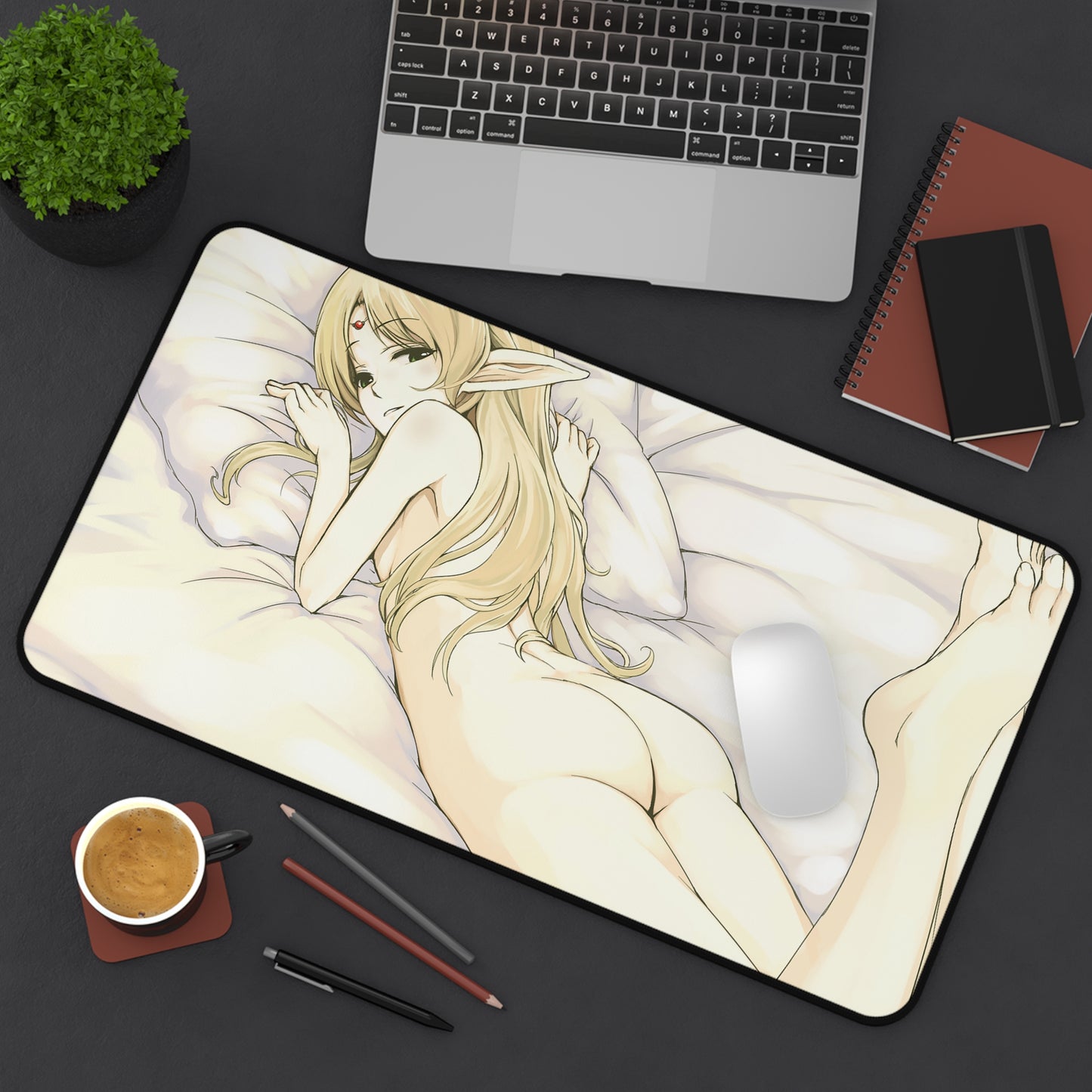 Record Of Lodoss War Ecchi Mousepad - Nude Deedlit Desk Mat - Sexy Playmat