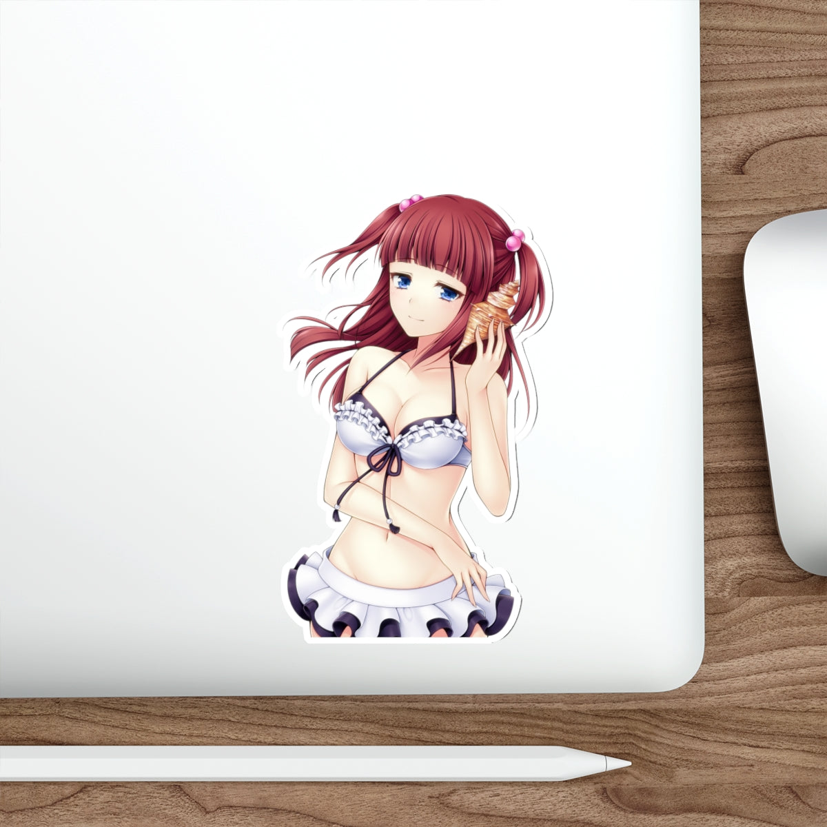 Umineko When They Cry Waterproof Sticker - Ange Ushiromiya Bikini Vinyl Decal - Sexy Visual Novel Dojin - Anime Car Decal - Laptop Sticker