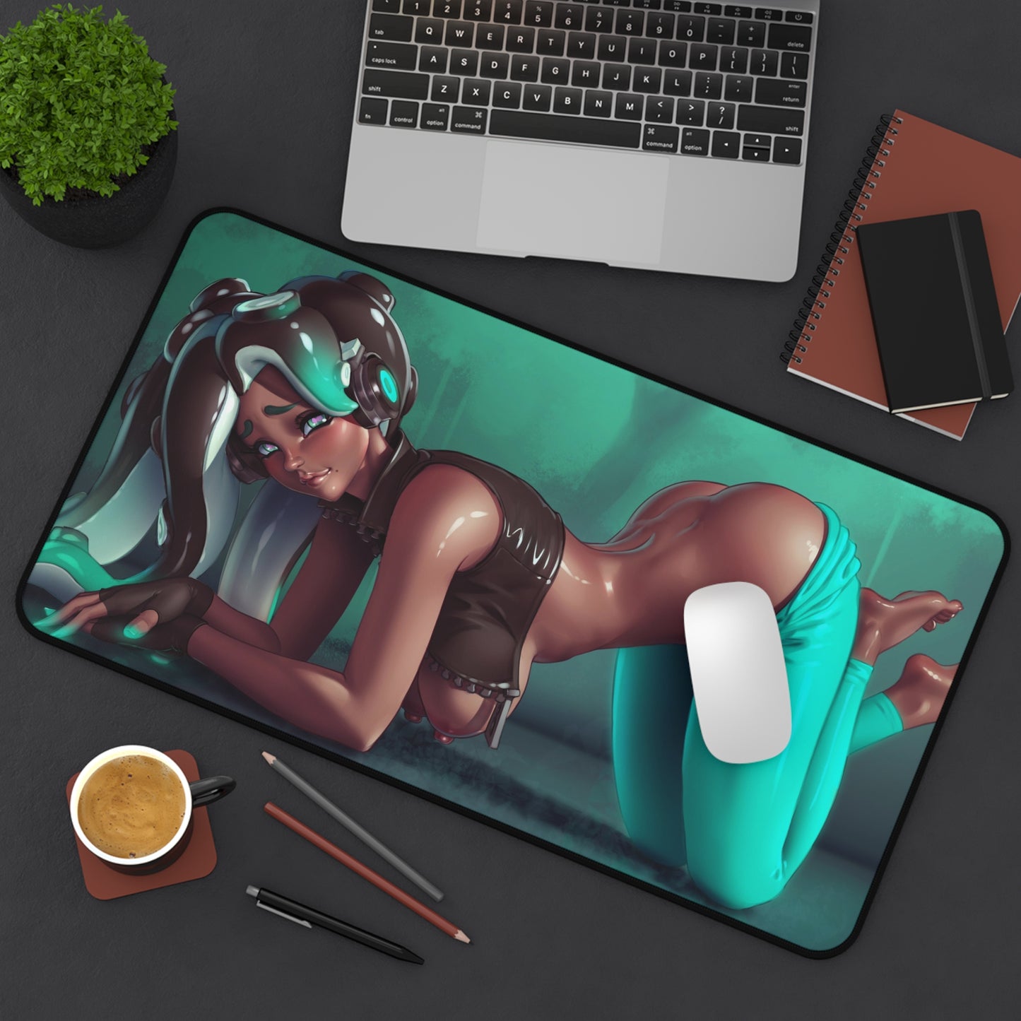 Splatoon Ecchi Mousepad - Sexy Marina Ida - Large Desk Mat