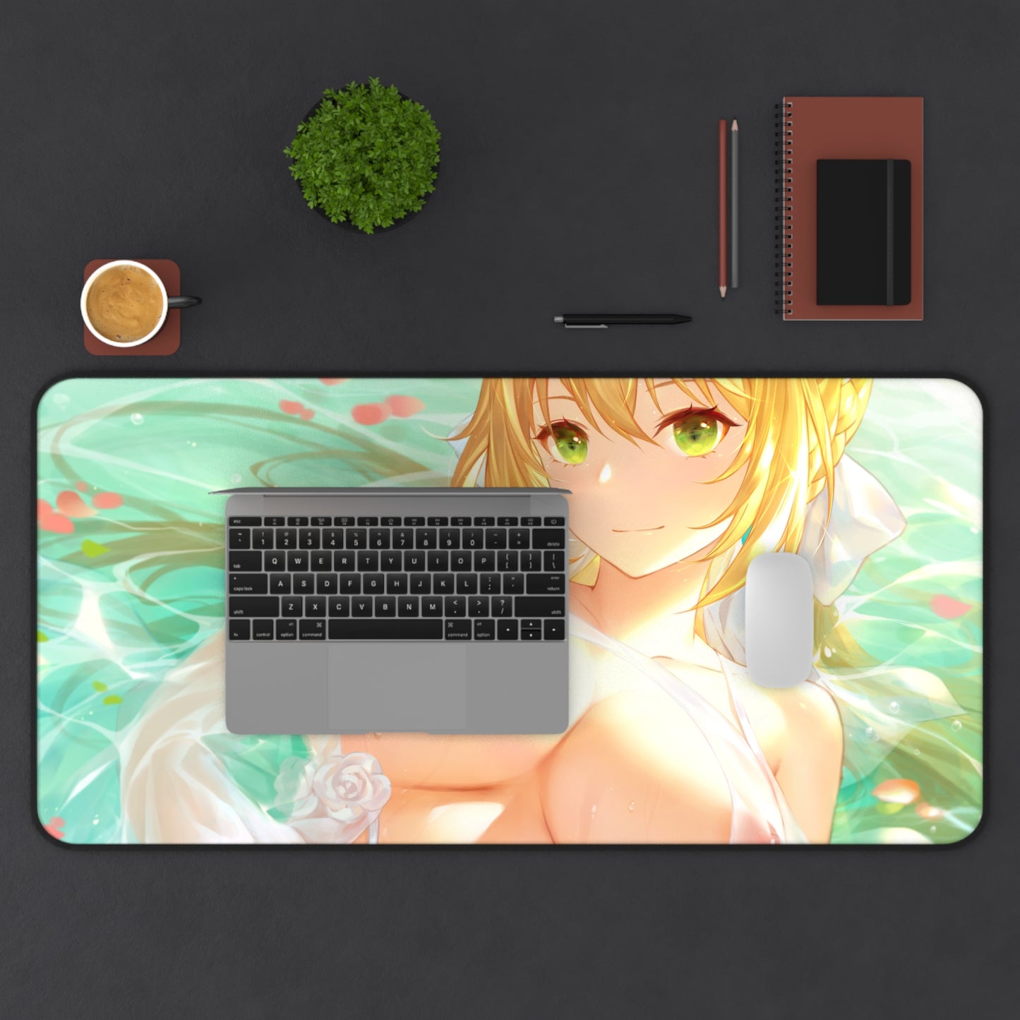 Tapis de souris Ecchi Fate Grand Order - Grand tapis de bureau Nude Saber - Tapis de souris Fate Stay Night - Tapis de jeu MTG