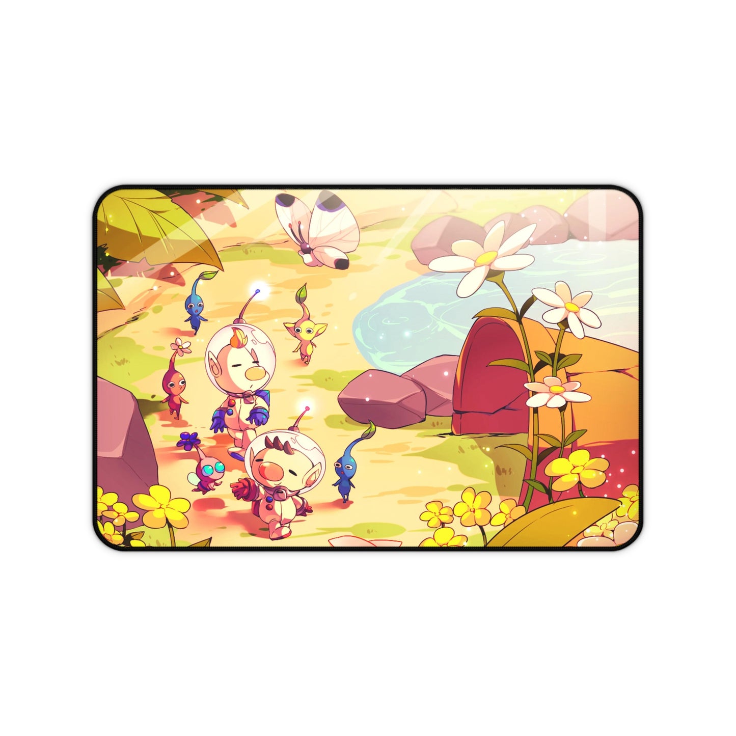 Pikmin Desk Mat - Kawaii XXL Gaming Mousepad - Non Slip Gamer Playmat