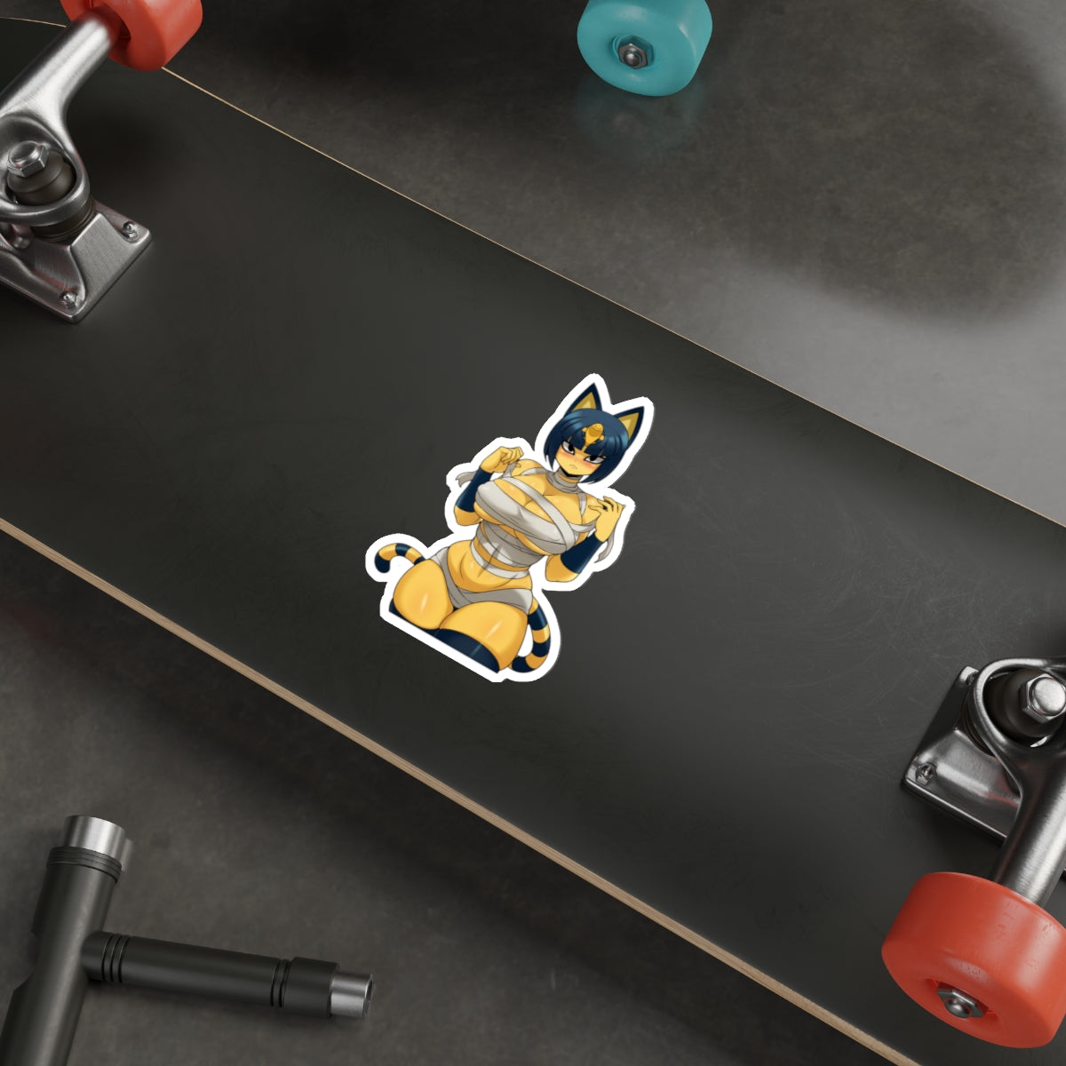 Thick Ankha Animal Crossing Waterproof Sticker - Ecchi Vinyl Decal