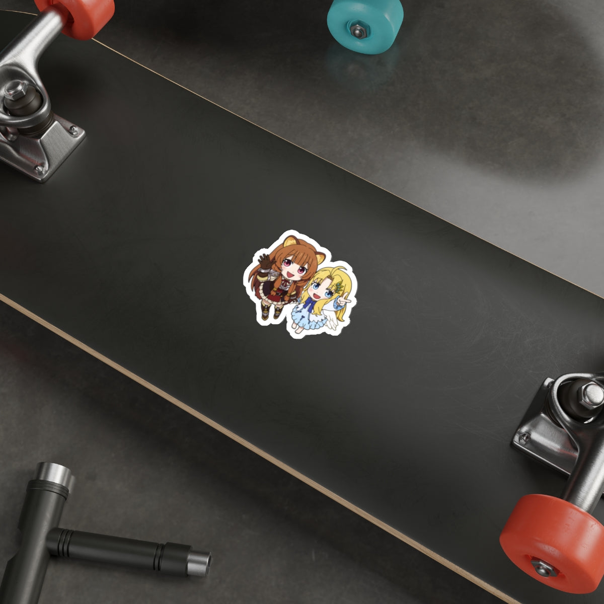 The Rising of the Shield Hero Waterproof Sticker - Chibi Raphtalia and Firo Anime Vinyl Decal - Car Bumper Sticker - Laptop Sticker