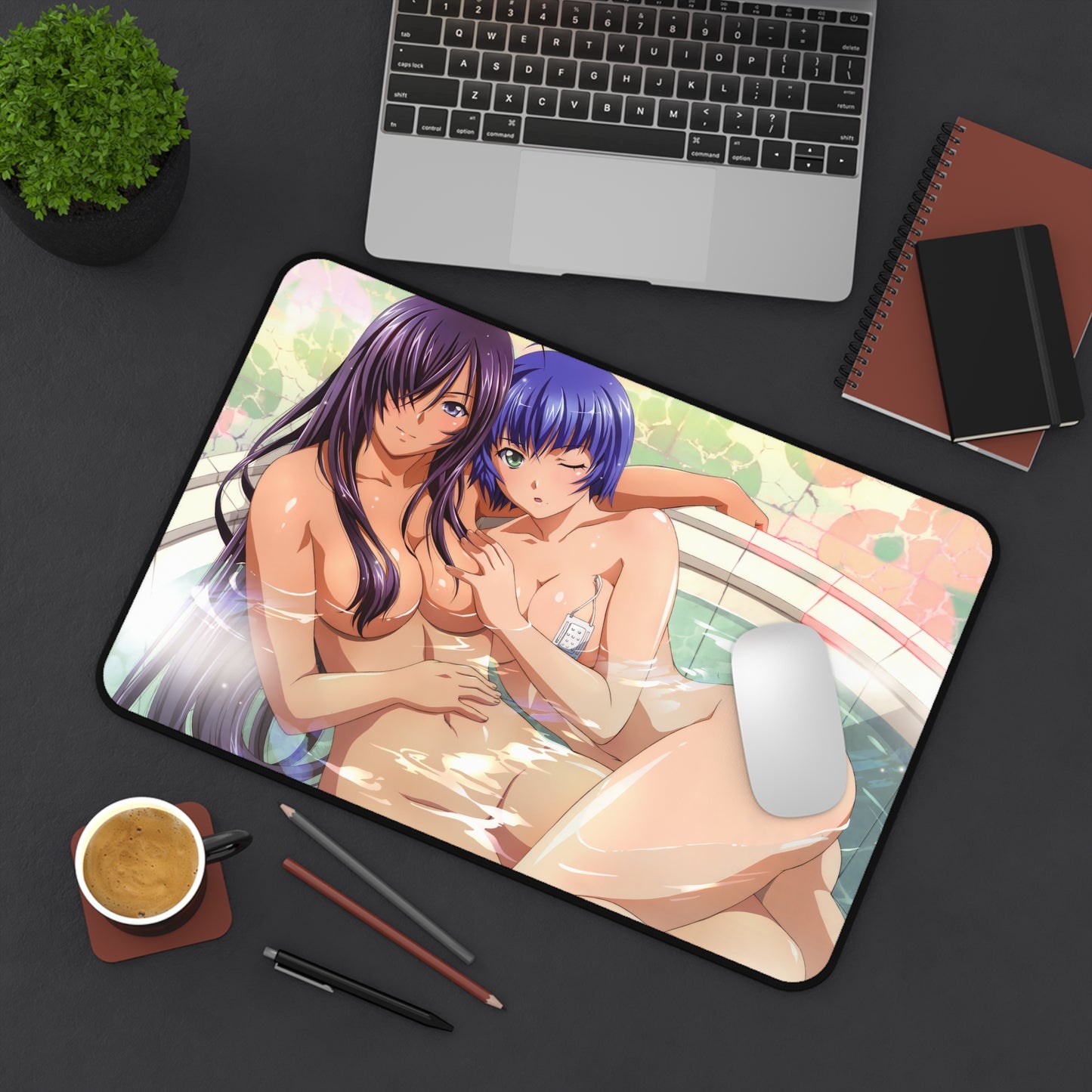 Ikkitousen Sexy Mousepad - Nude Kanu Unchou And Lu Meng Desk Mat - Ecchi Playmat