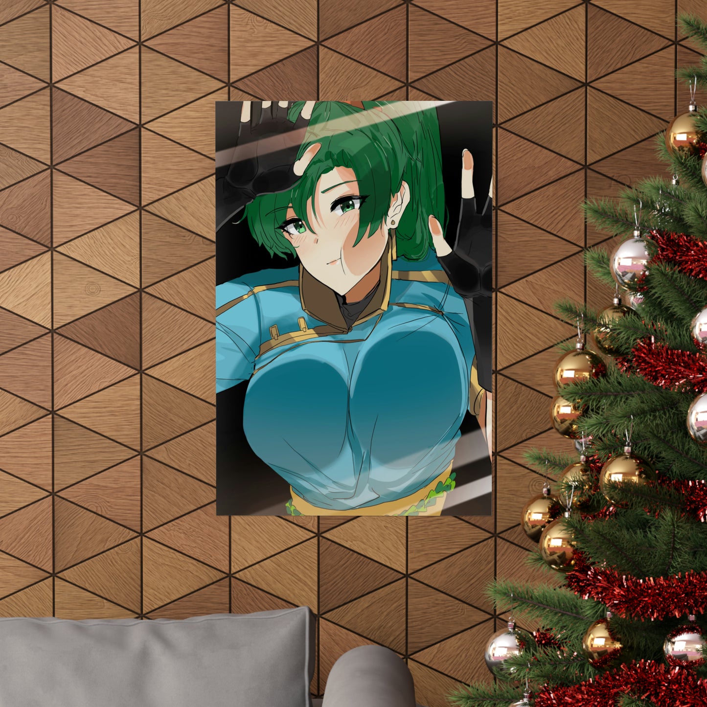 Lyn Fire Emblem Boobs Press Poster - Affiche verticale mate de qualité supérieure obscène - Art mural pour adultes