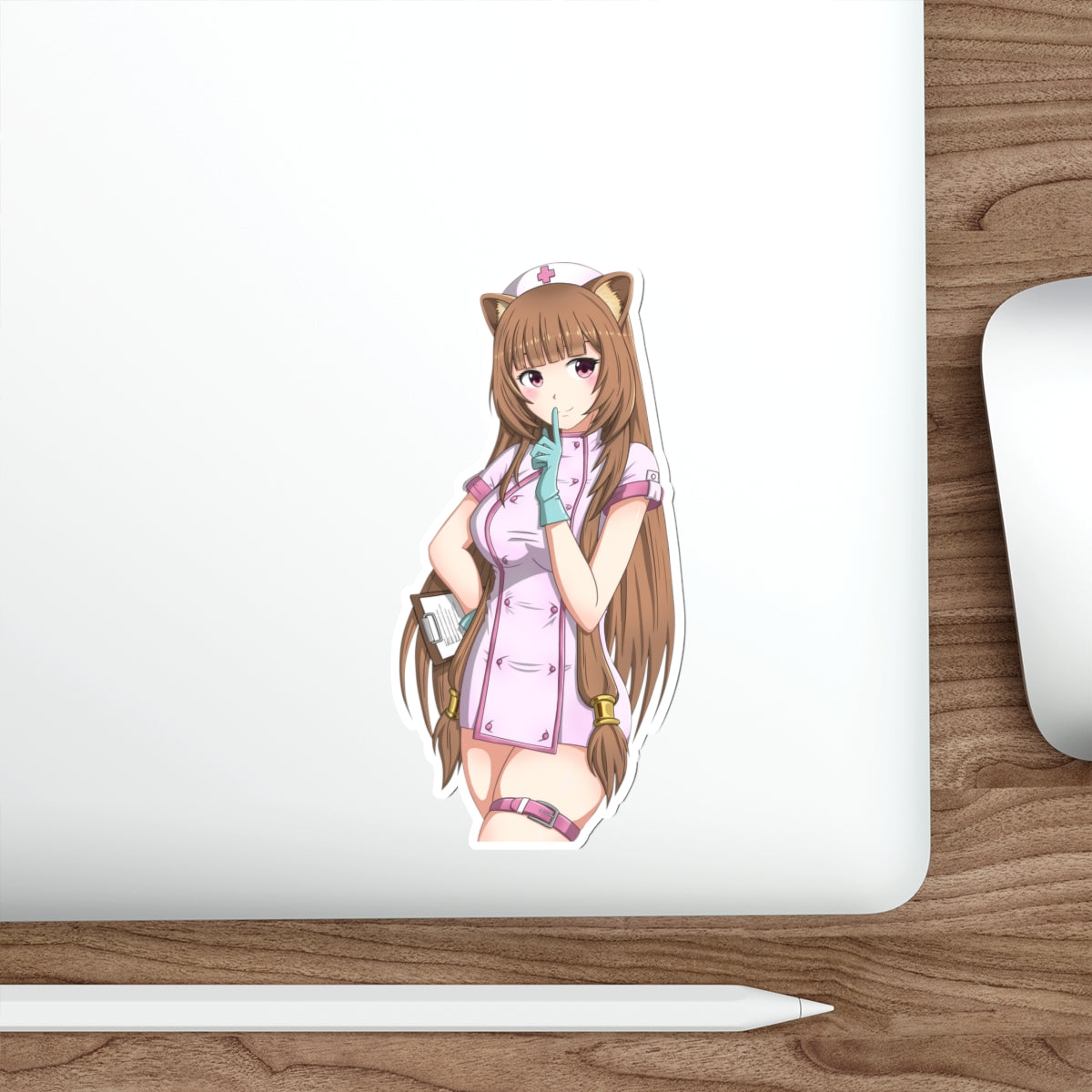 The Rising of the Shield Hero Waterproof Sticker - Sexy Nurse Raphtalia Anime Vinyl Decal - Car Bumper Sticker - Ecchi Laptop Sticker