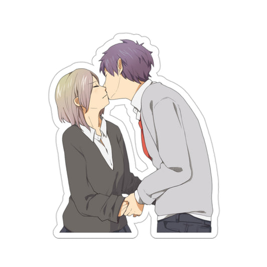 Horimiya Waterproof Sticker - Yuki Yoshikawa and Toru Ishikawa Kissing Anime Vinyl Decal