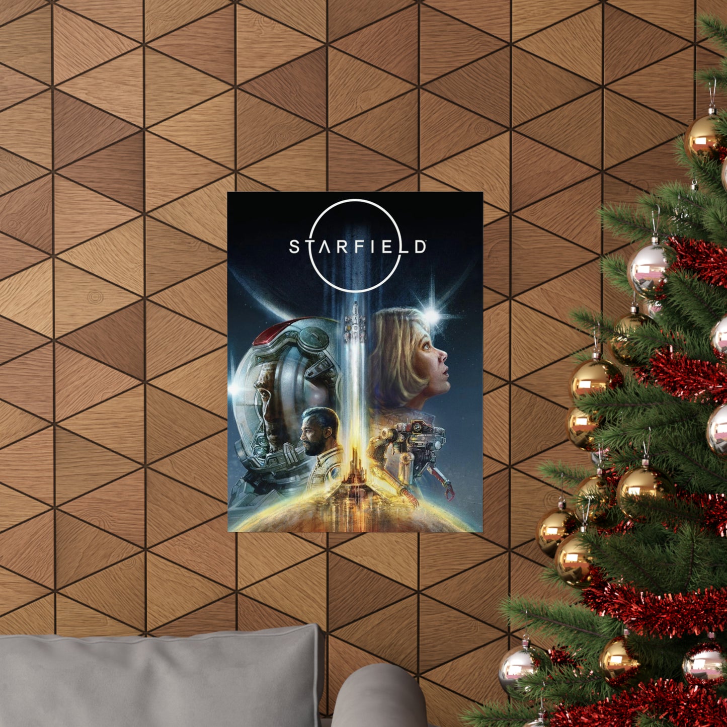 Starfield Cover Poster - Gaming Decor Wall Art - Premium Matte Vertical Poster -  Sci Fi Art Gift