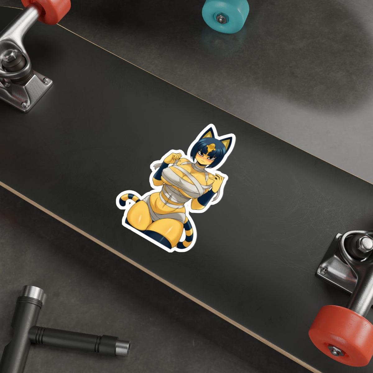 Thick Ankha Animal Crossing Waterproof Sticker - Ecchi Vinyl Decal