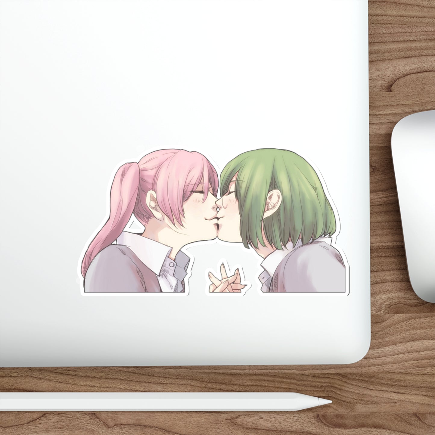 Horimiya Waterproof Sticker - Remi Ayasaki and Sakura Kouno Kissing Anime Vinyl Decal