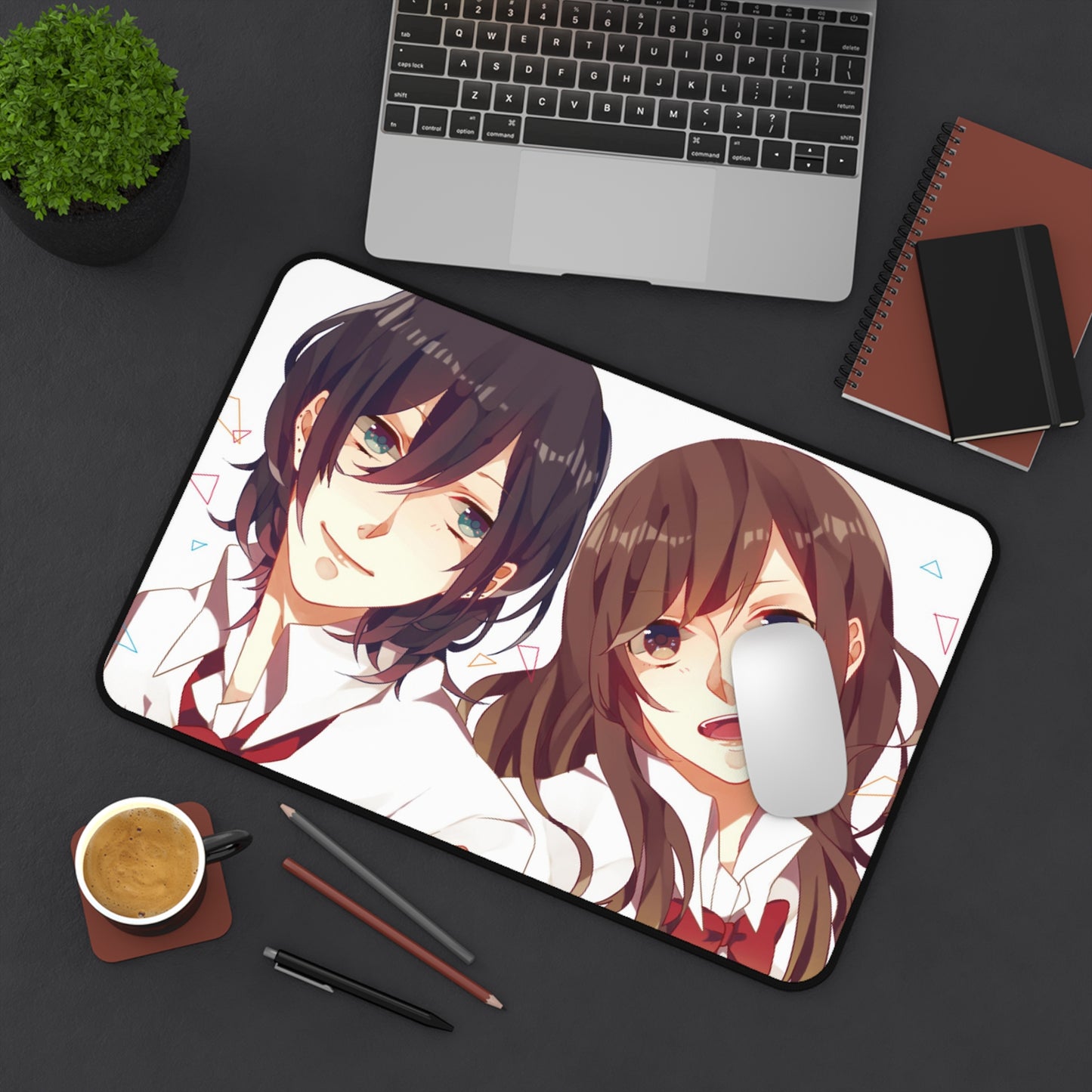 Horimiya Desk Mat - Izumi Miyamura and Kyouko Hori Anime Mousepad - XXL Non Slip Playmat