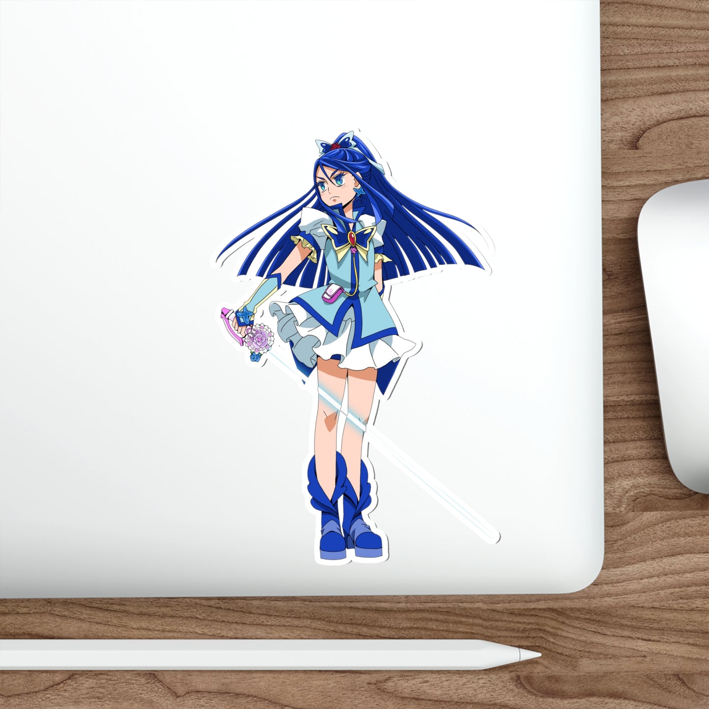 Pretty Cure Waterproof Sticker - Minazuki Karen Cure Aqua Anime Vinyl Decal - Yes Precure 5 Sticker