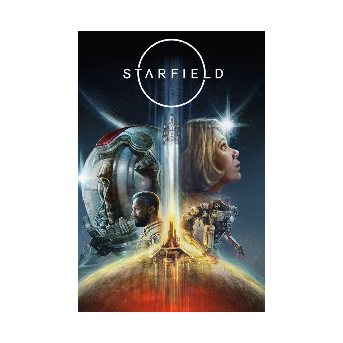 Starfield Cover Poster - Gaming Decor Wall Art - Premium Matte Vertical Poster -  Sci Fi Art Gift