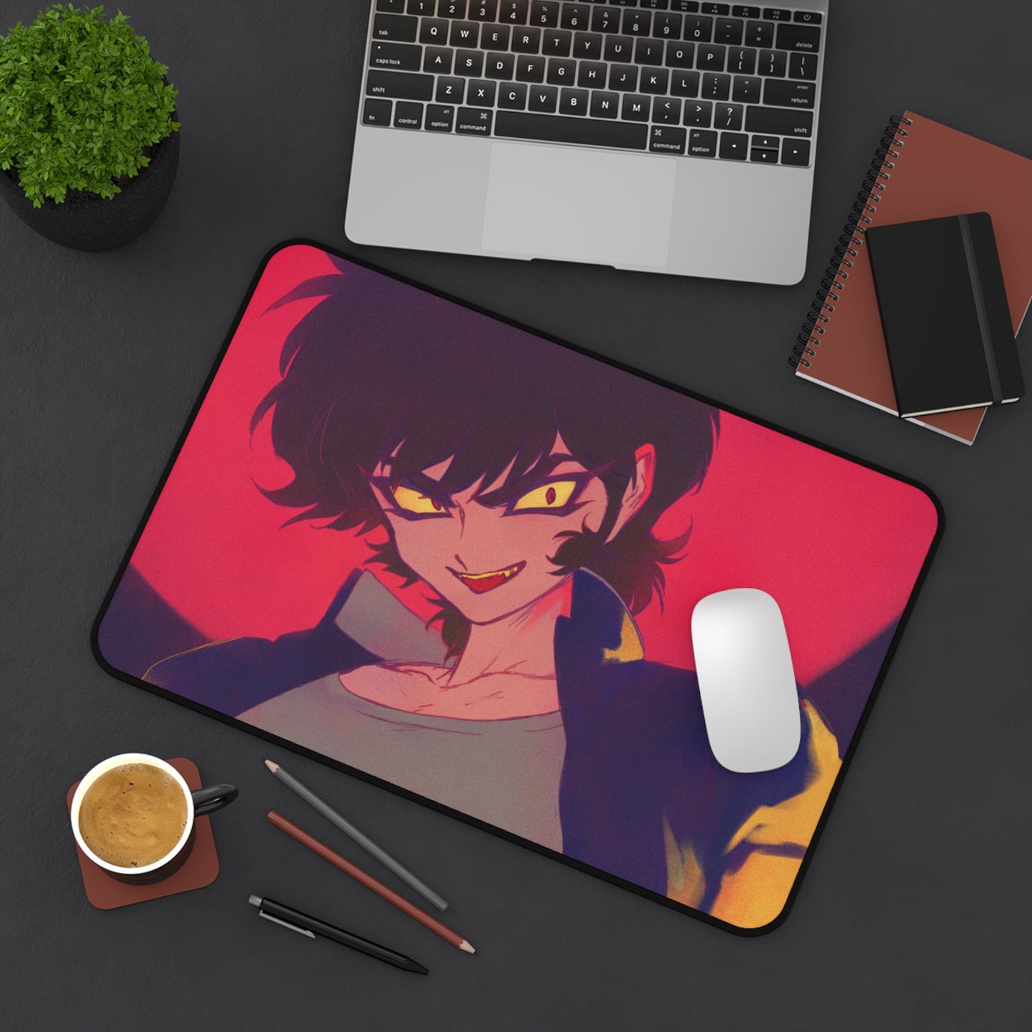 Devilman Crybaby Desk Mat - Akira Fudo XXL Anime Mousepad - Manga Desk Pad