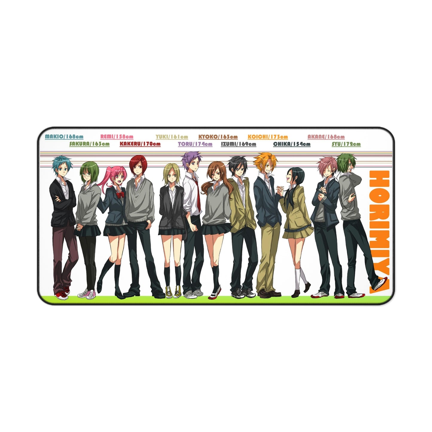 Horimiya Anime Desk Mat - All Star Characters Mousepad - XXL Non Slip Playmat