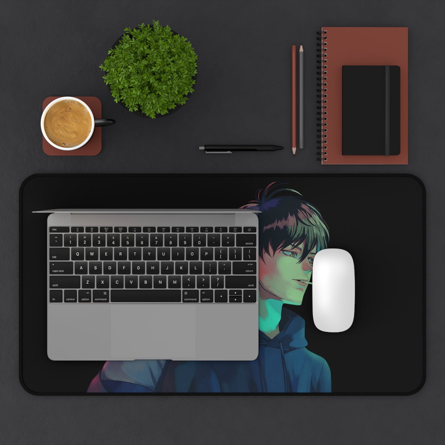 Banana Fish Mousepad - XXL Anime Desk Mat - Ash Lynx and Eiji Okumura Manga Desk Pad