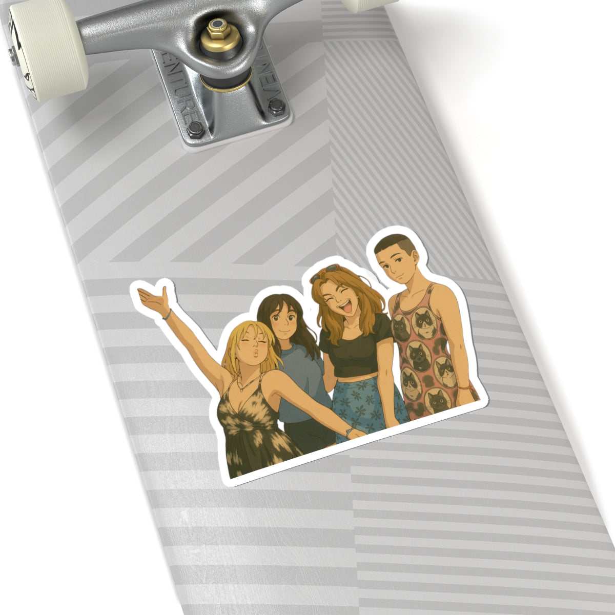 Fun Friends Kiss-Cut Stickers, Playful Vinyl Decals for Laptops, Phone Cases, Scrapbooking, Party Favors, Gifts