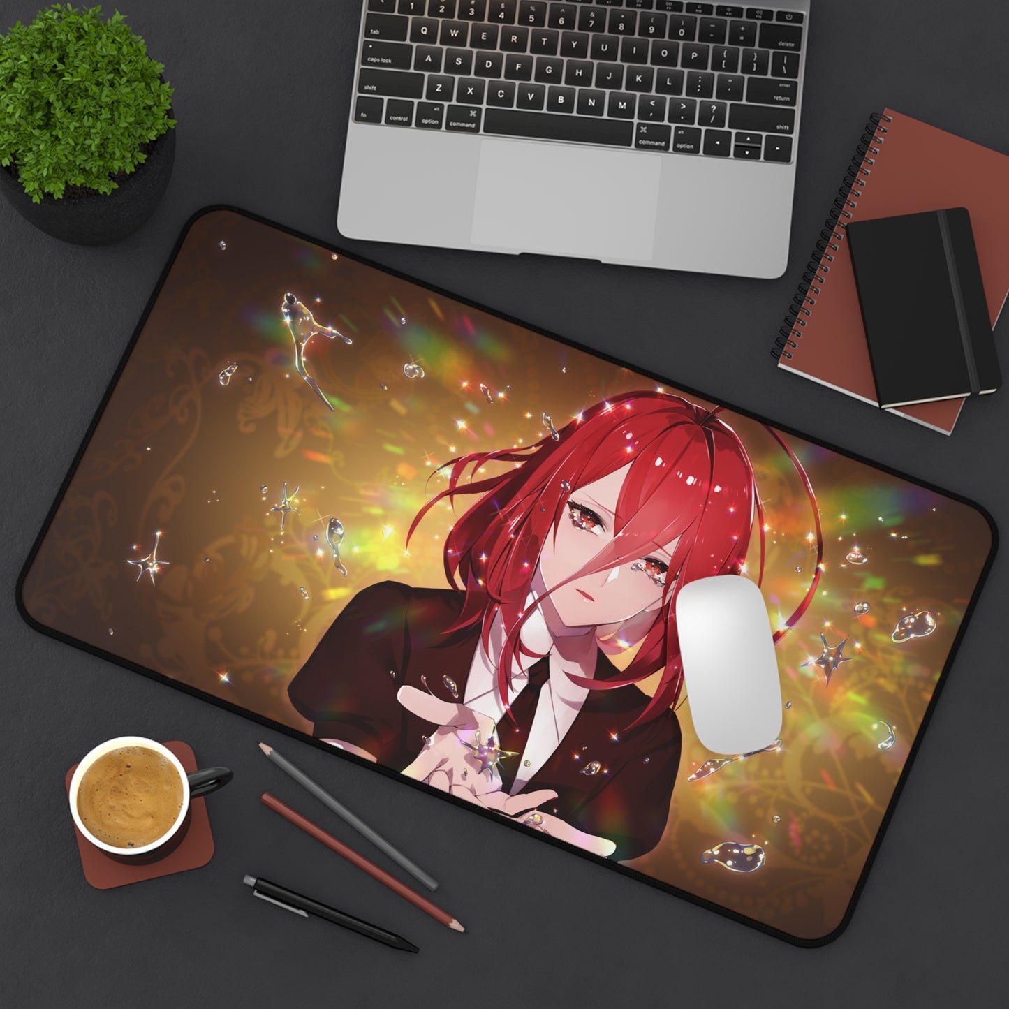 Land of the Lustrous Anime Desk Mat - Cinnabar Houseki no Kuni Mousepad - Non Slip Playmat