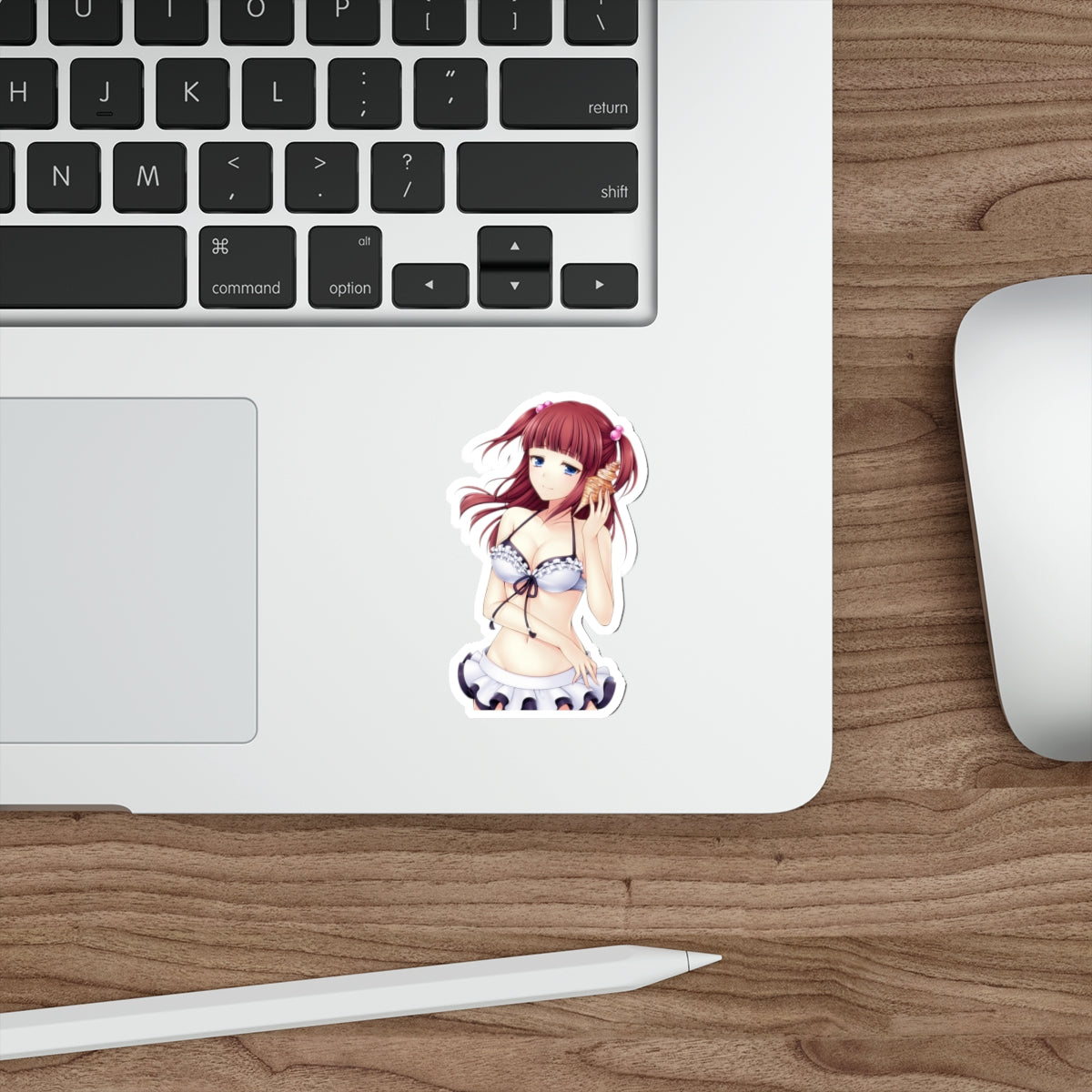 Umineko When They Cry Waterproof Sticker - Ange Ushiromiya Bikini Vinyl Decal - Sexy Visual Novel Dojin - Anime Car Decal - Laptop Sticker