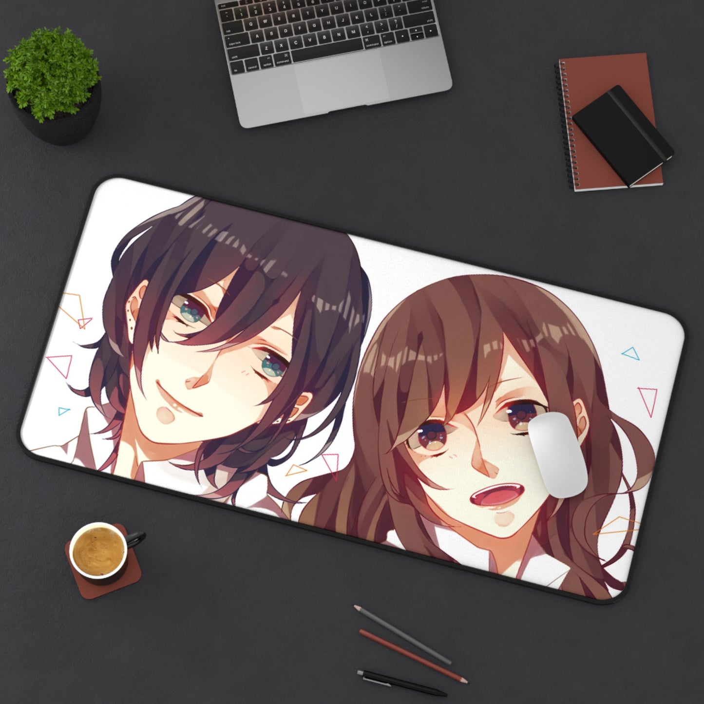 Horimiya Desk Mat - Izumi Miyamura and Kyouko Hori Anime Mousepad - XXL Non Slip Playmat