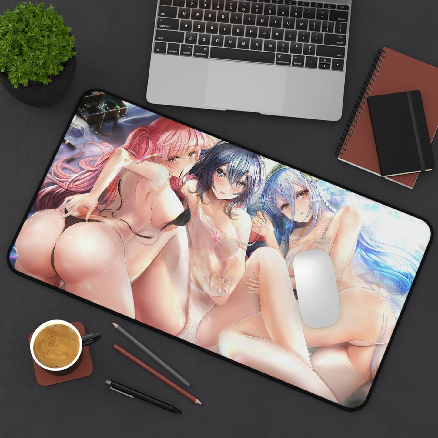 Fire Emblem Hot Trio Mousepad - Large Ecchi Desk Mat - Mouse Pad - MTG Playmat