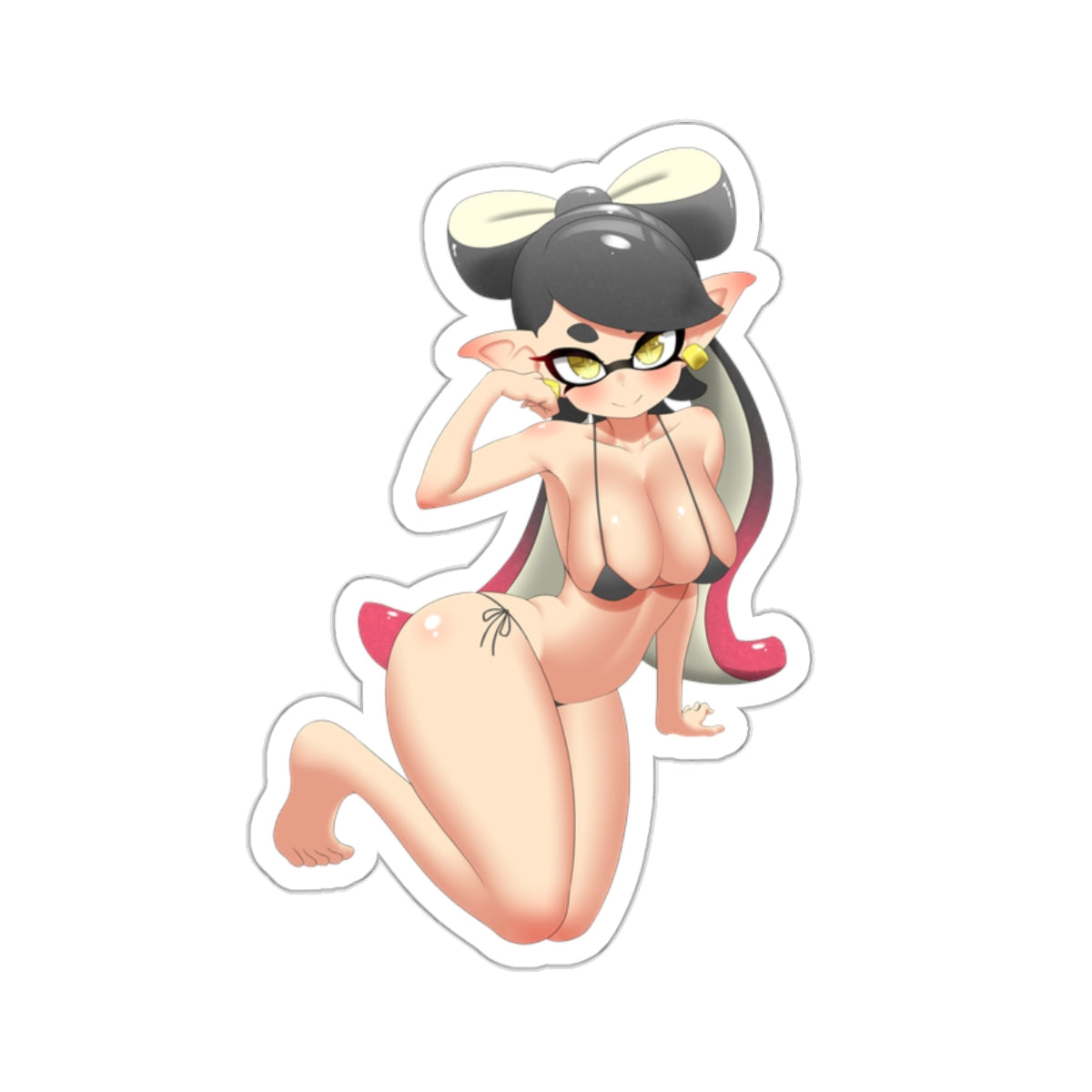 Splatoon Allie Bikini Waterproof Sticker - Ecchi Vinyl Decal