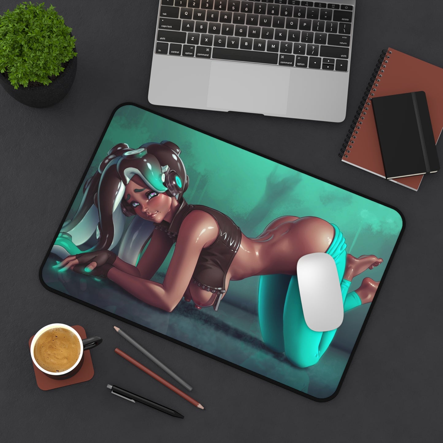 Splatoon Ecchi Mousepad - Sexy Marina Ida - Large Desk Mat