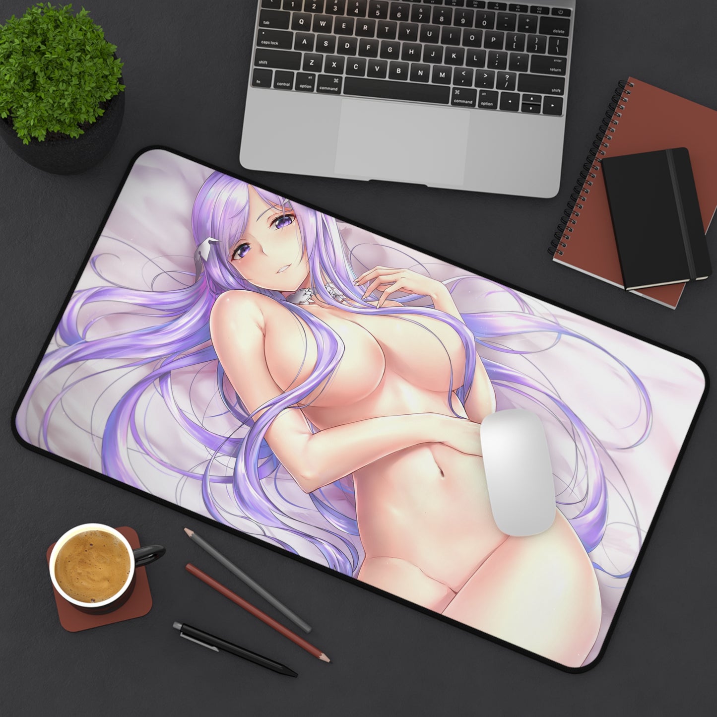 Sword Art Online Anime Mousepad - Nude Quinella Large Desk Mat - Ecchi Mouse Pad