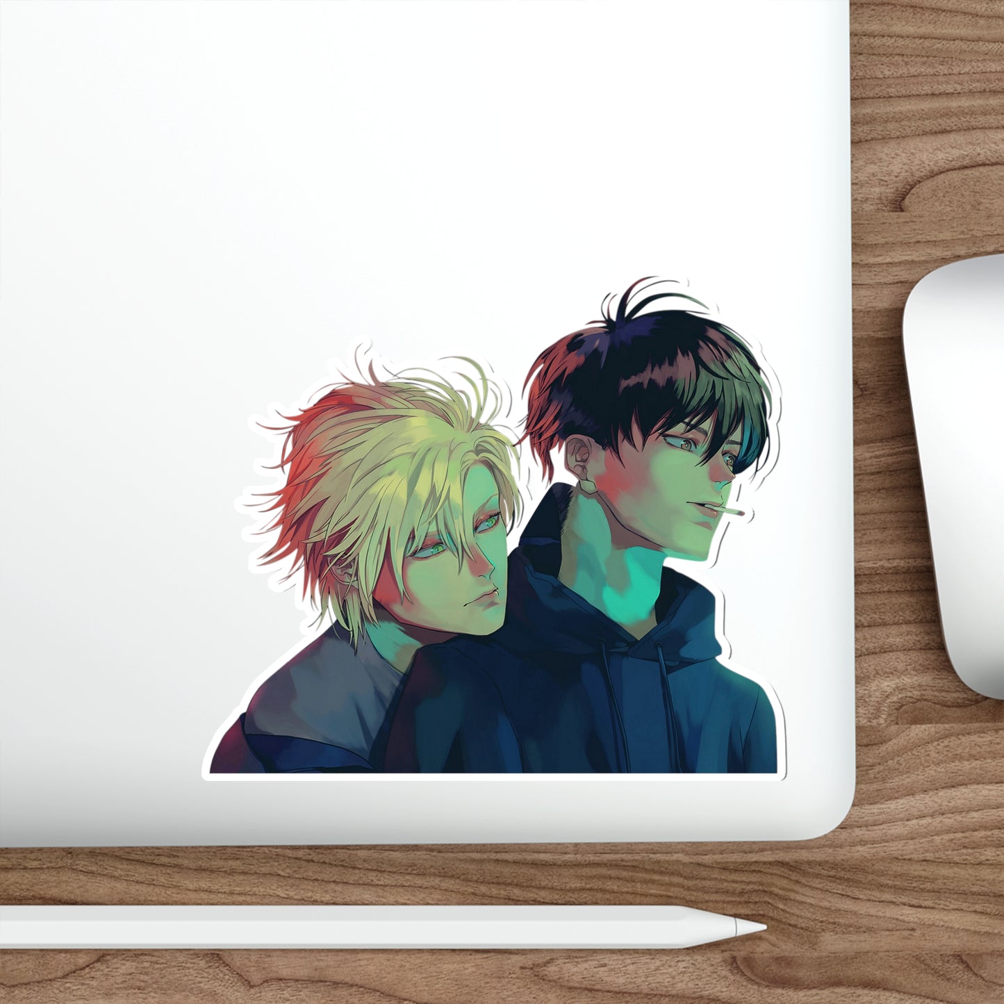 Ash Lynx and Eiji Okumura Waterproof Sticker - Banana Fish Premium Anime Vinyl Decal