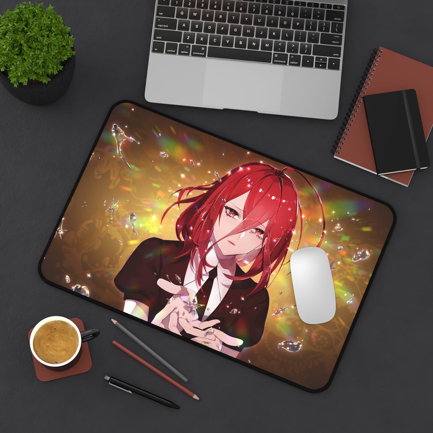 Land of the Lustrous Anime Desk Mat - Cinnabar Houseki no Kuni Mousepad - Non Slip Playmat