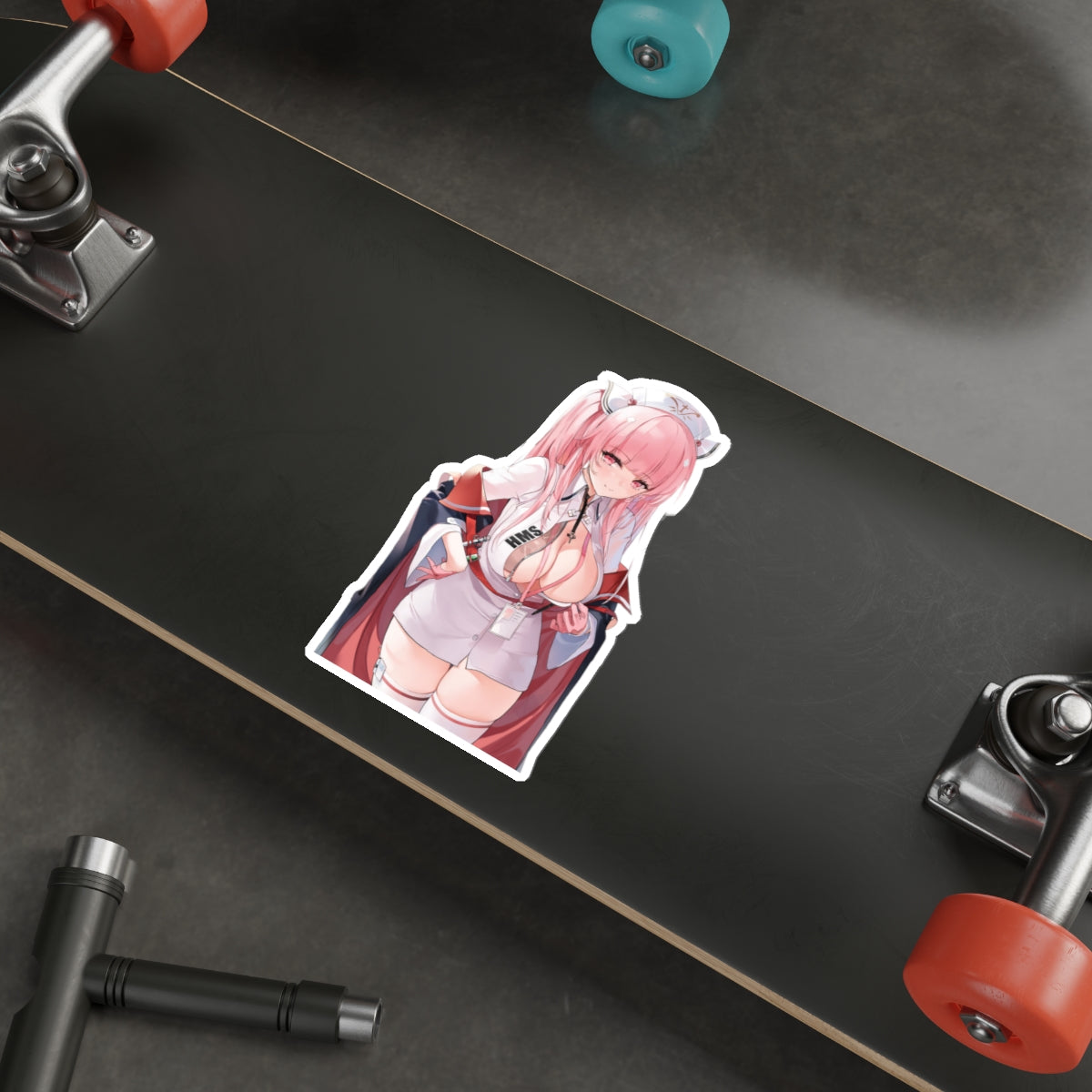 Autocollant imperméable Azur Lane - Autocollant en vinyle de jeu Sexy Perseus - Autocollant de voiture Anime Ecchi Boobs - Autocollant pour ordinateur portable