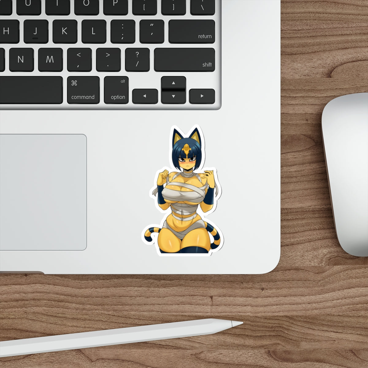 Thick Ankha Animal Crossing Waterproof Sticker - Ecchi Vinyl Decal