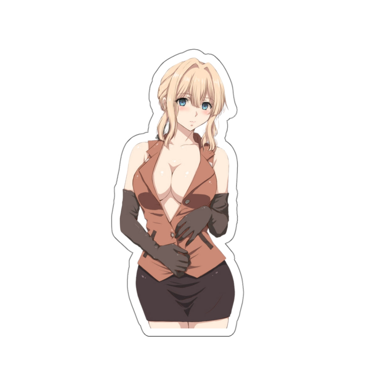 Autocollant Violet Evergarden - Autocollant en vinyle sexy Anime Waifu - Autocollant de voiture étanche - Autocollant pour ordinateur portable - Autocollant Manga