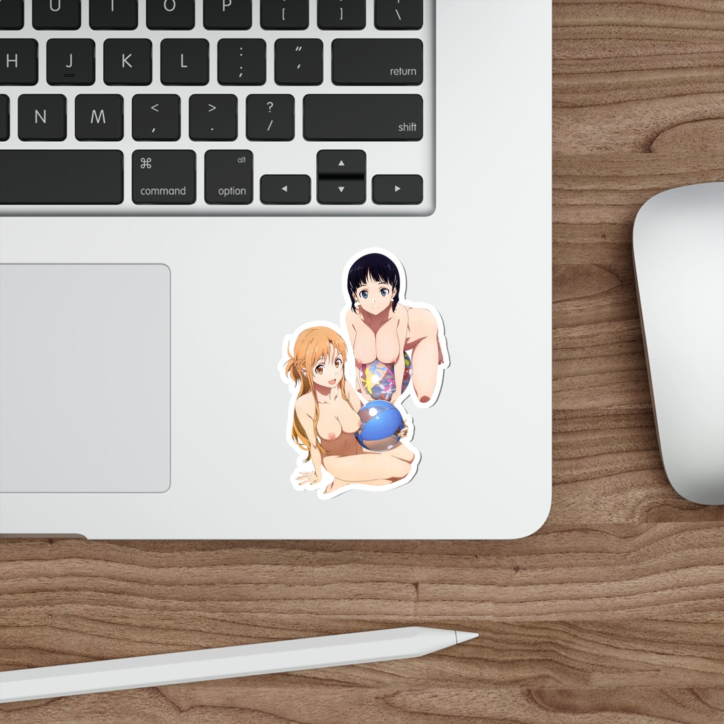 Sword Art Online Nude Kirigaya Suguha and Asuna Waterproof Sticker - Ecchi Vinyl Decal