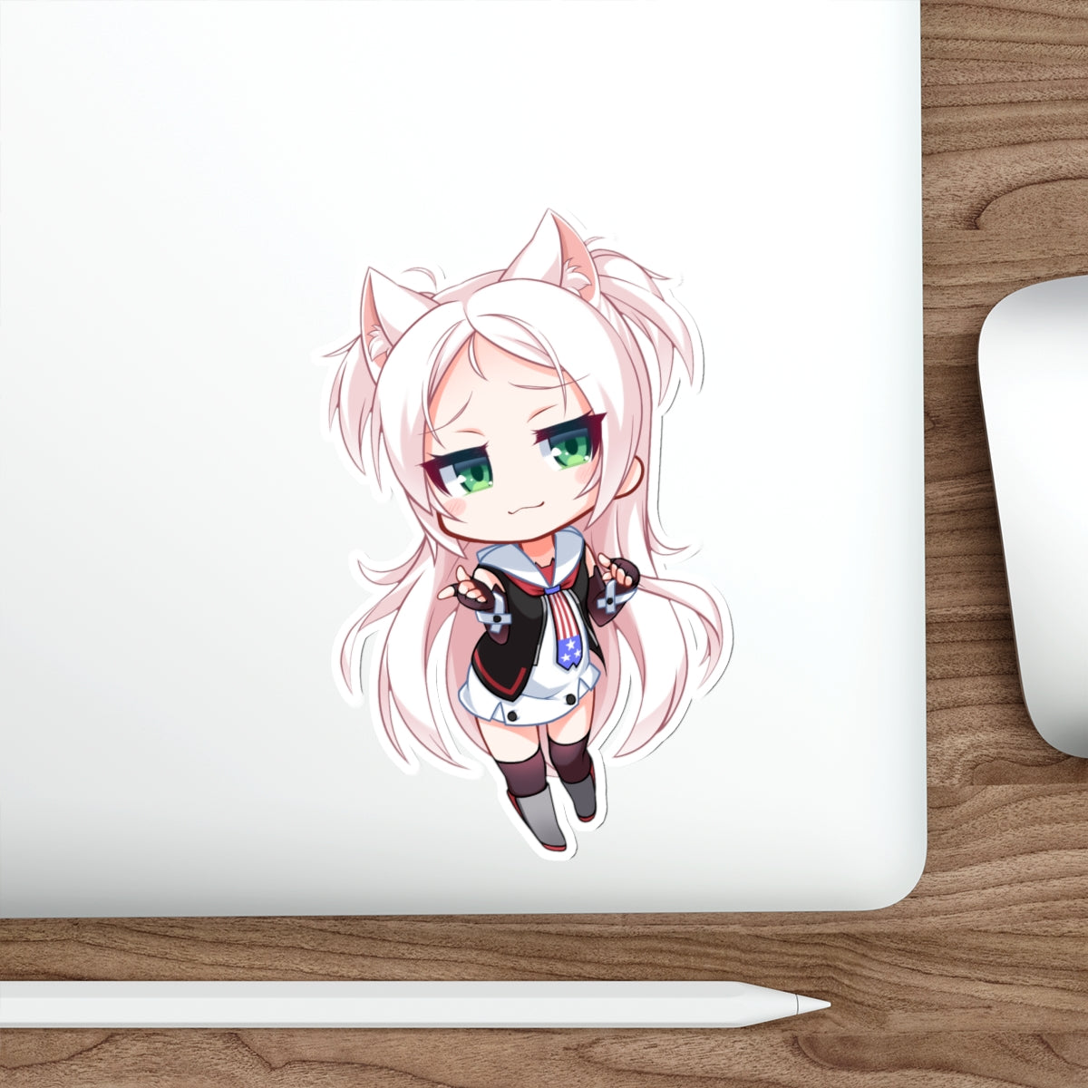 Azur Lane Waterproof Sticker - Chibi Sims Gaming Vinyl Decal - Anime Car Decal - Laptop Sticker