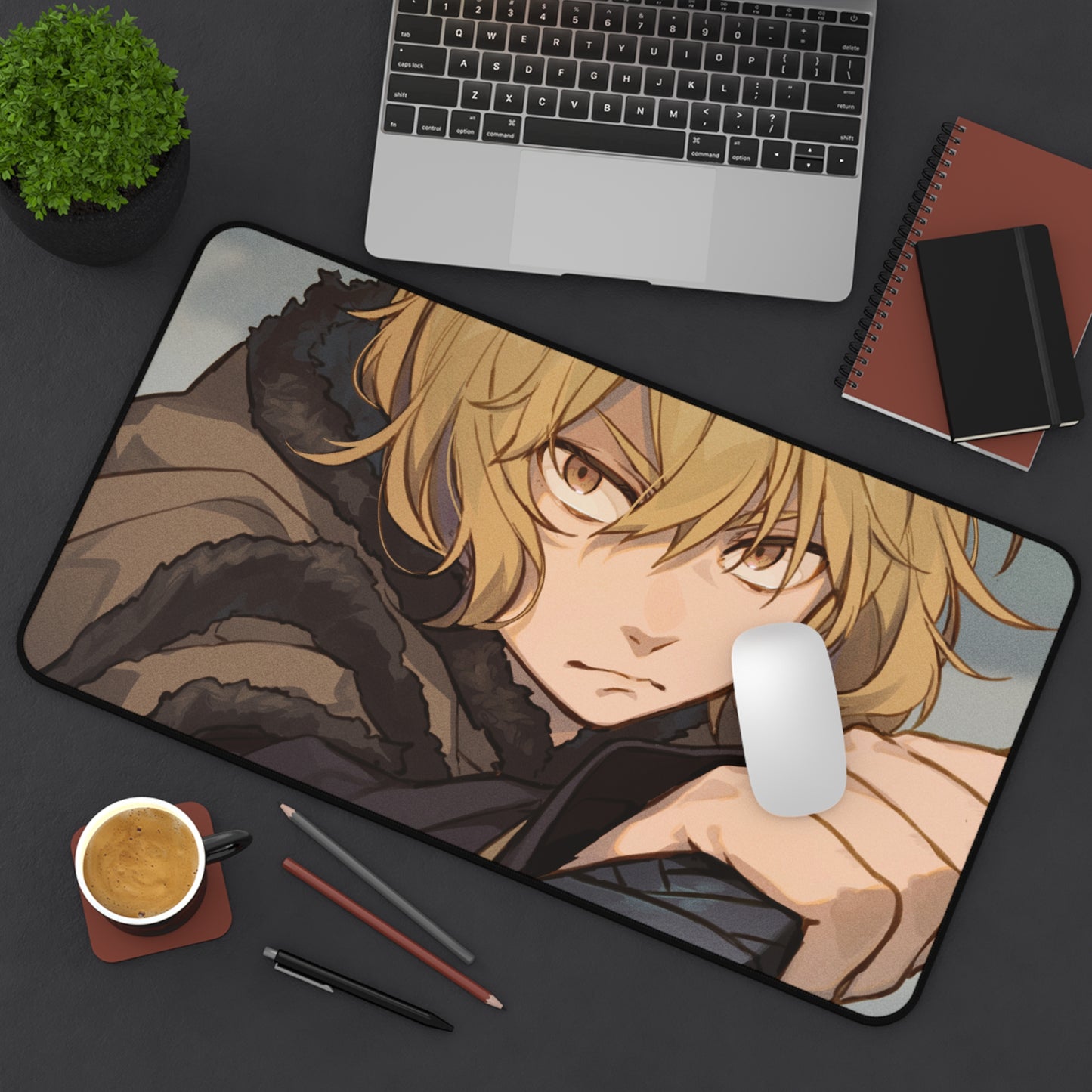 Vinland Saga Thorfinn Desk Mat - Viking Anime Mousepad - XXL Gaming Mousepad - Non Slip Manga Playmat - Norse Gift