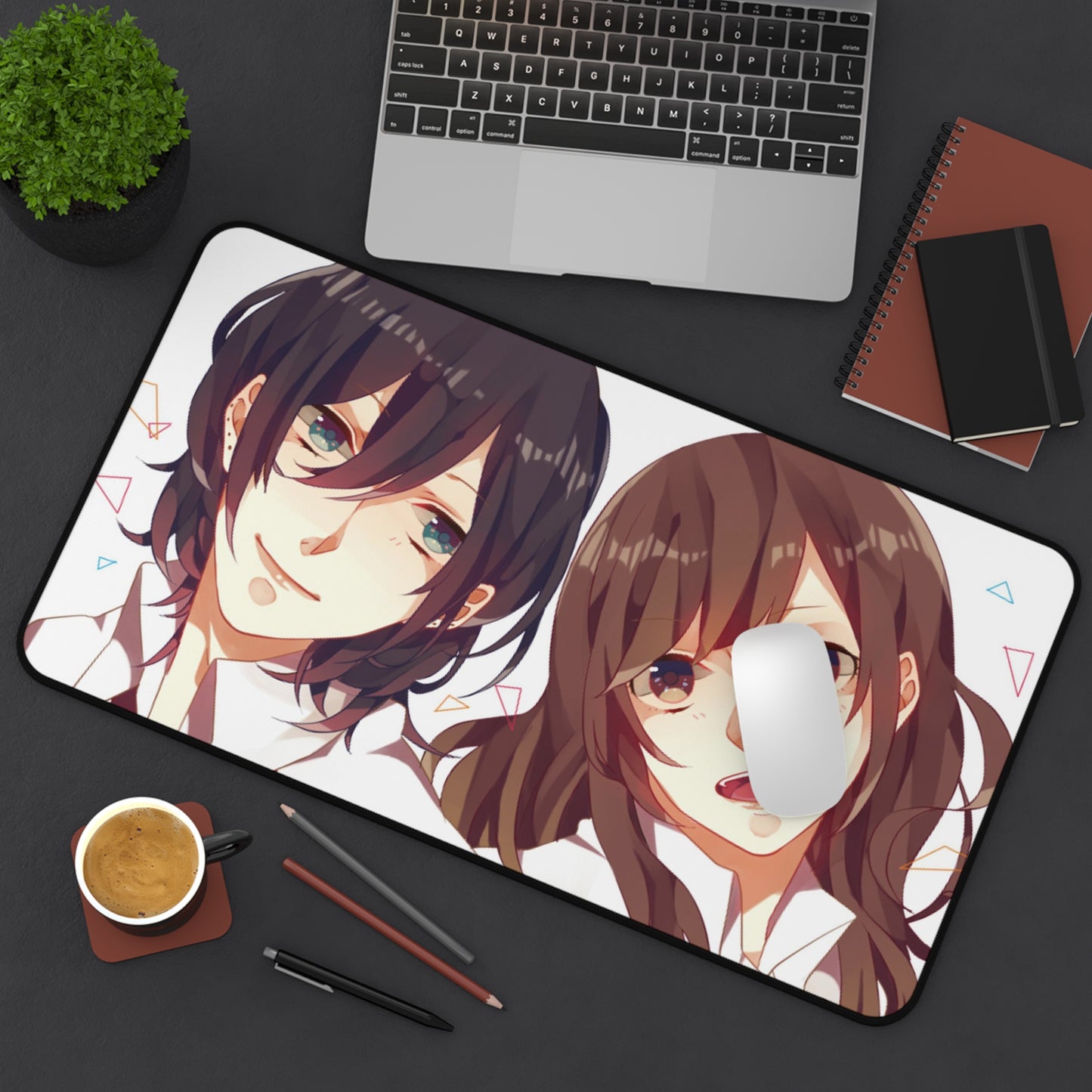 Horimiya Desk Mat - Izumi Miyamura and Kyouko Hori Anime Mousepad - XXL Non Slip Playmat