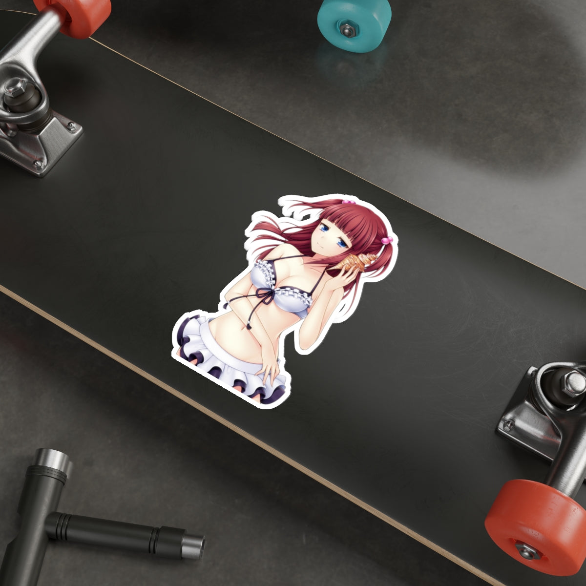 Umineko When They Cry Waterproof Sticker - Ange Ushiromiya Bikini Vinyl Decal - Sexy Visual Novel Dojin - Anime Car Decal - Laptop Sticker