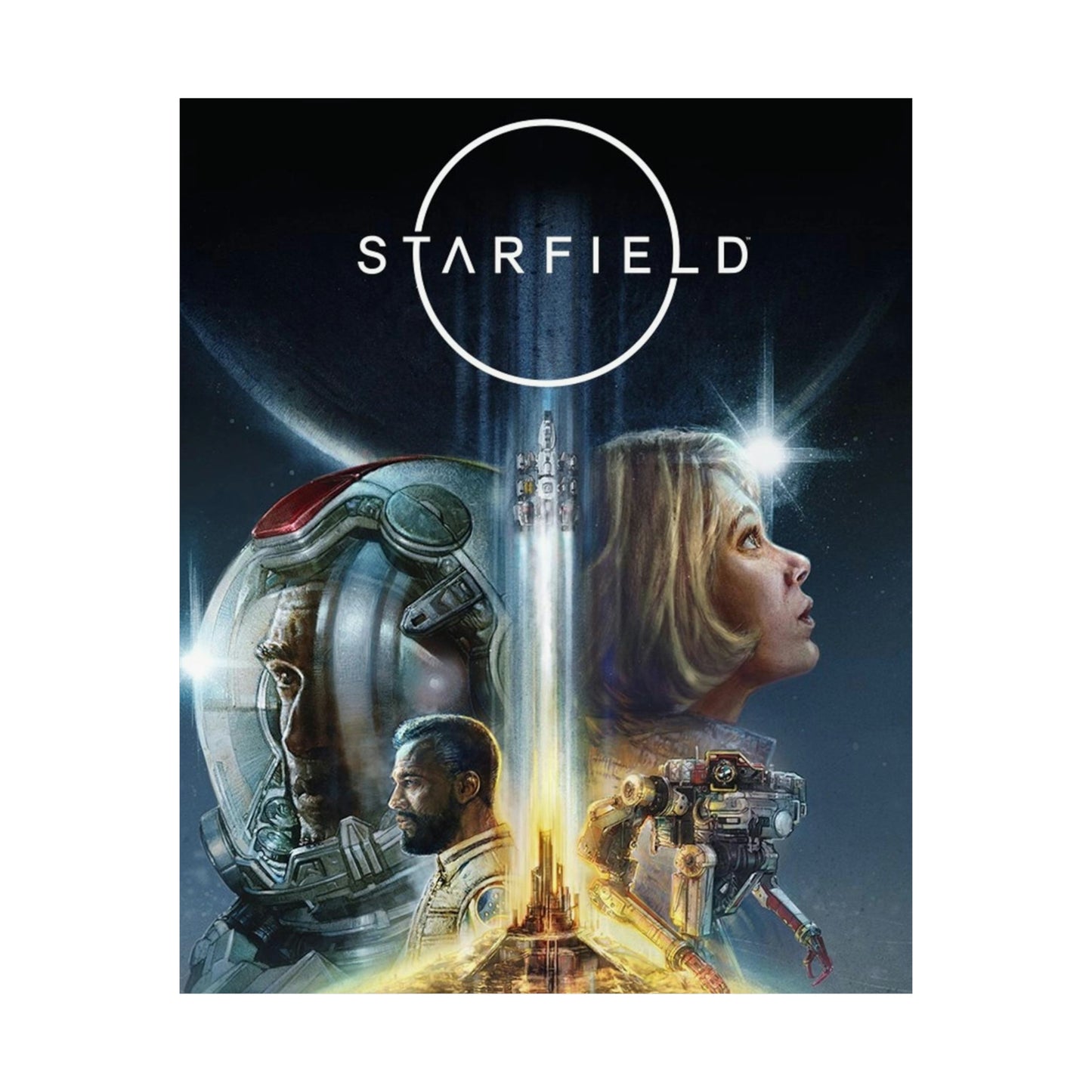 Starfield Cover Poster - Gaming Decor Wall Art - Premium Matte Vertical Poster -  Sci Fi Art Gift