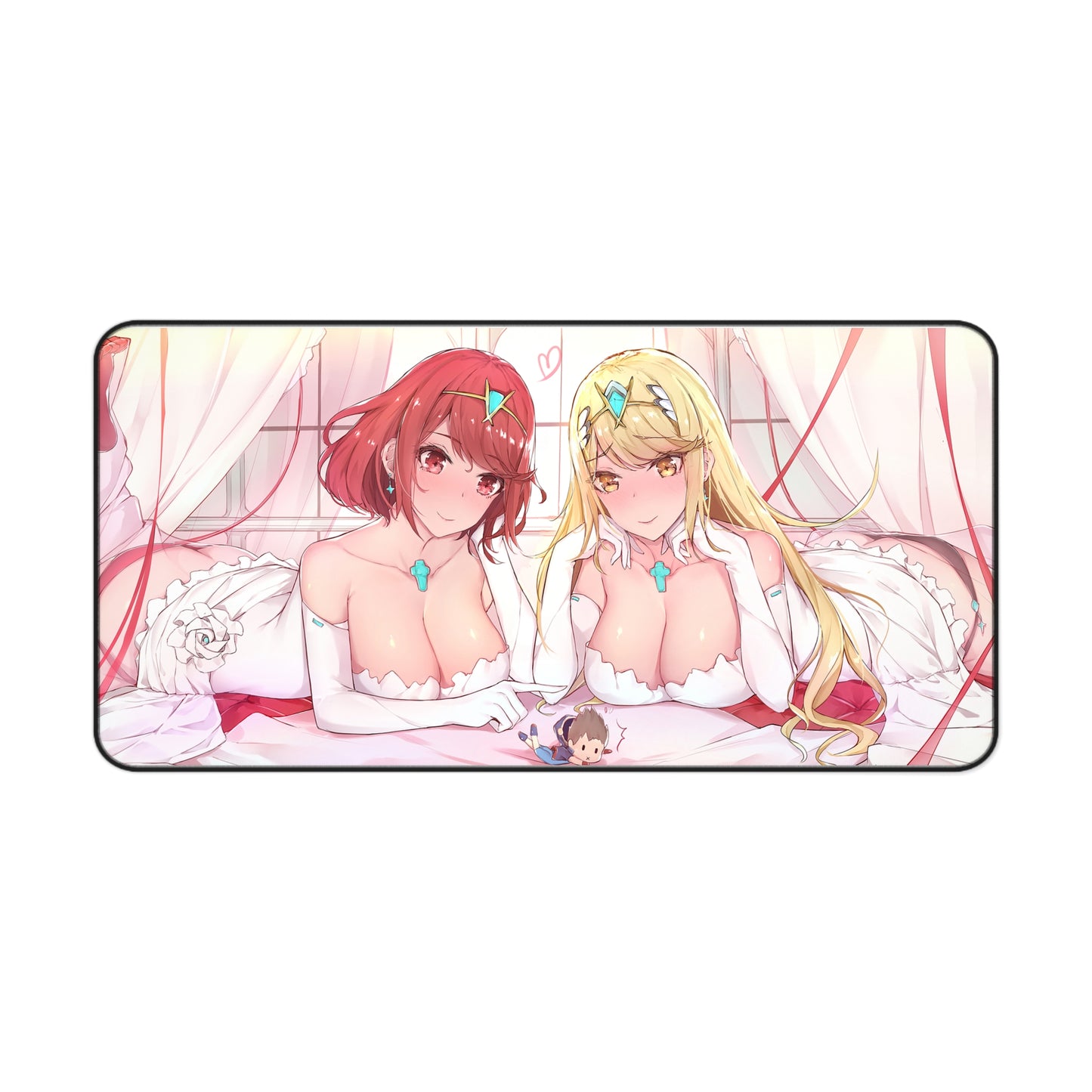 Xenoblade Sexy Brides Waifus Mousepad - Large Desk Mat - Ecchi Boobs Mouse Pad