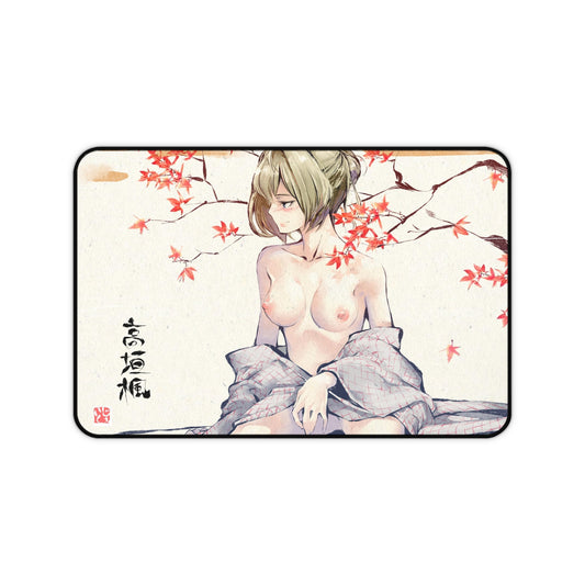 Ukiyo-e Kaede Takagaki Nude Boobs Idolmaster Cinderella Girls Desk Mat - Non Slip Mousepad