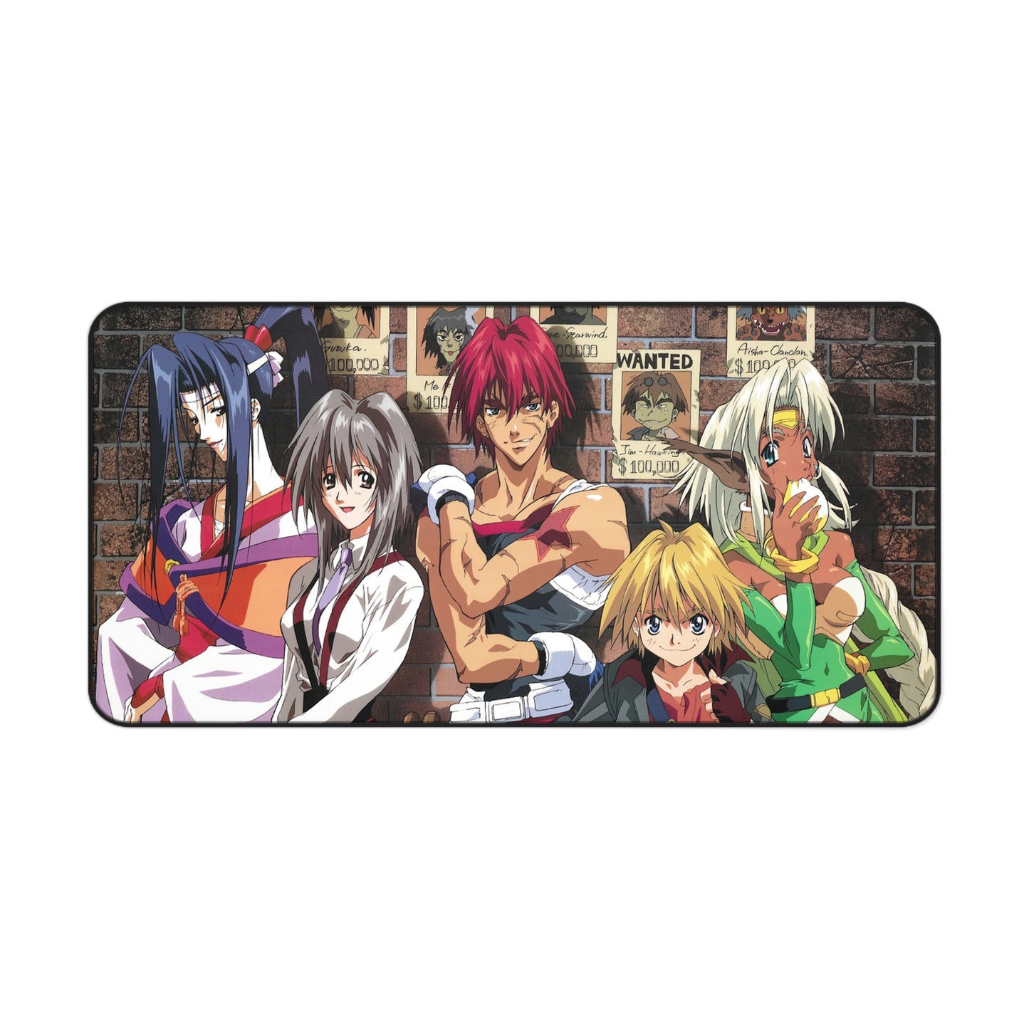 Outlaw Star Desk Mat - All Characters Anime Mousepad - Non Slip Manga Playmat