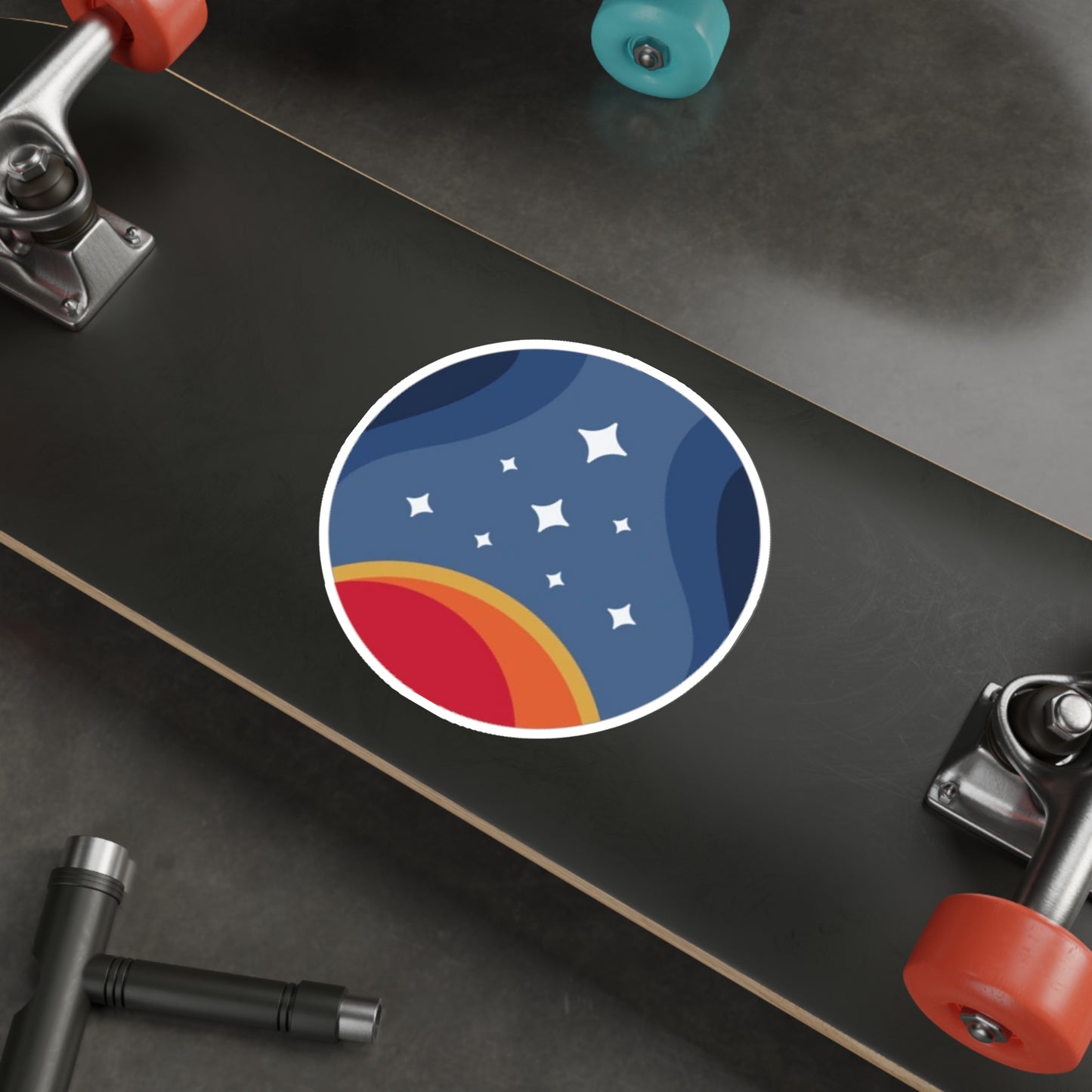 Starfield Waterproof Sticker - Constellation Logo Gaming Vinyl Decal - Water Bottle Sticker - Laptop Sticker - Sci Fi Slap Decal