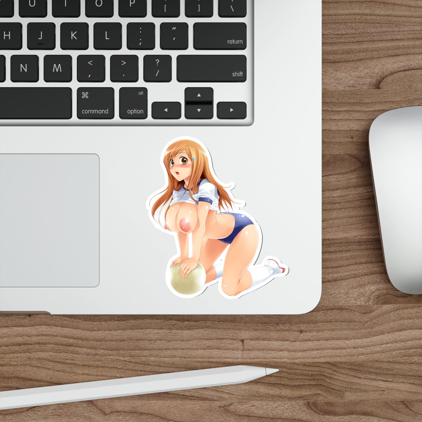 Bleach Anime Orihime Nude Boobs Gym Uniform Waterproof Sticker - Ecchi Vinyl Decal