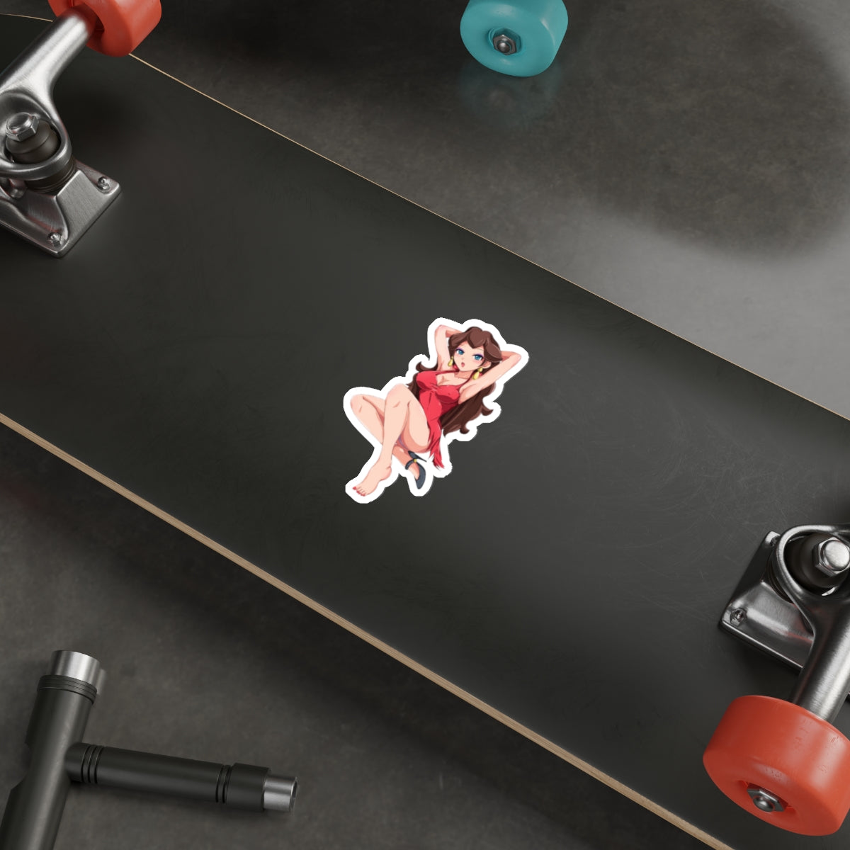 Sexy Pauline Super Mario Waifu Waterproof Sticker - Ecchi Vinyl Decal