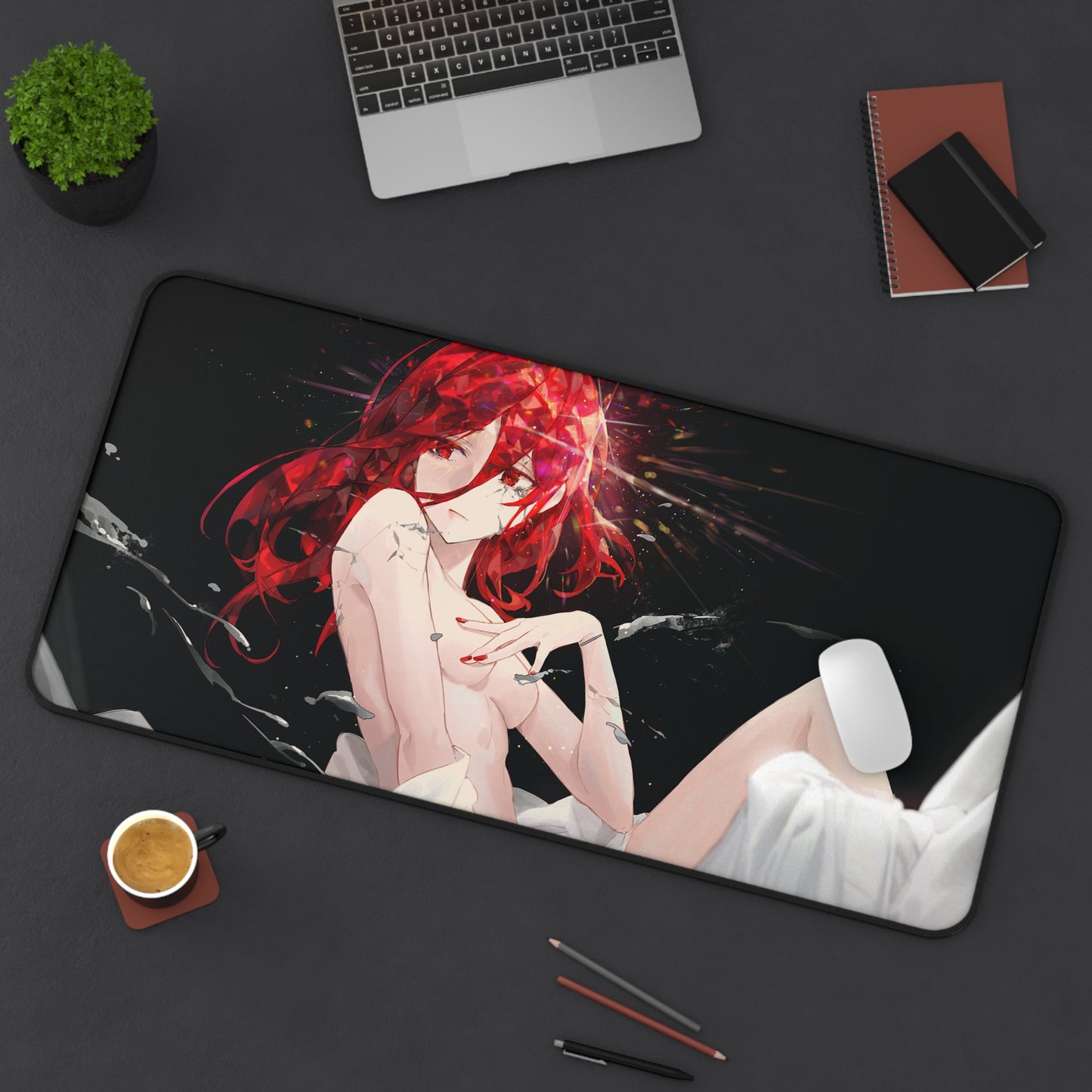 Land of the Lustrous Anime Desk Mat - Cinnabar Houseki no Kuni Ecchi Mousepad - Non Slip Playmat