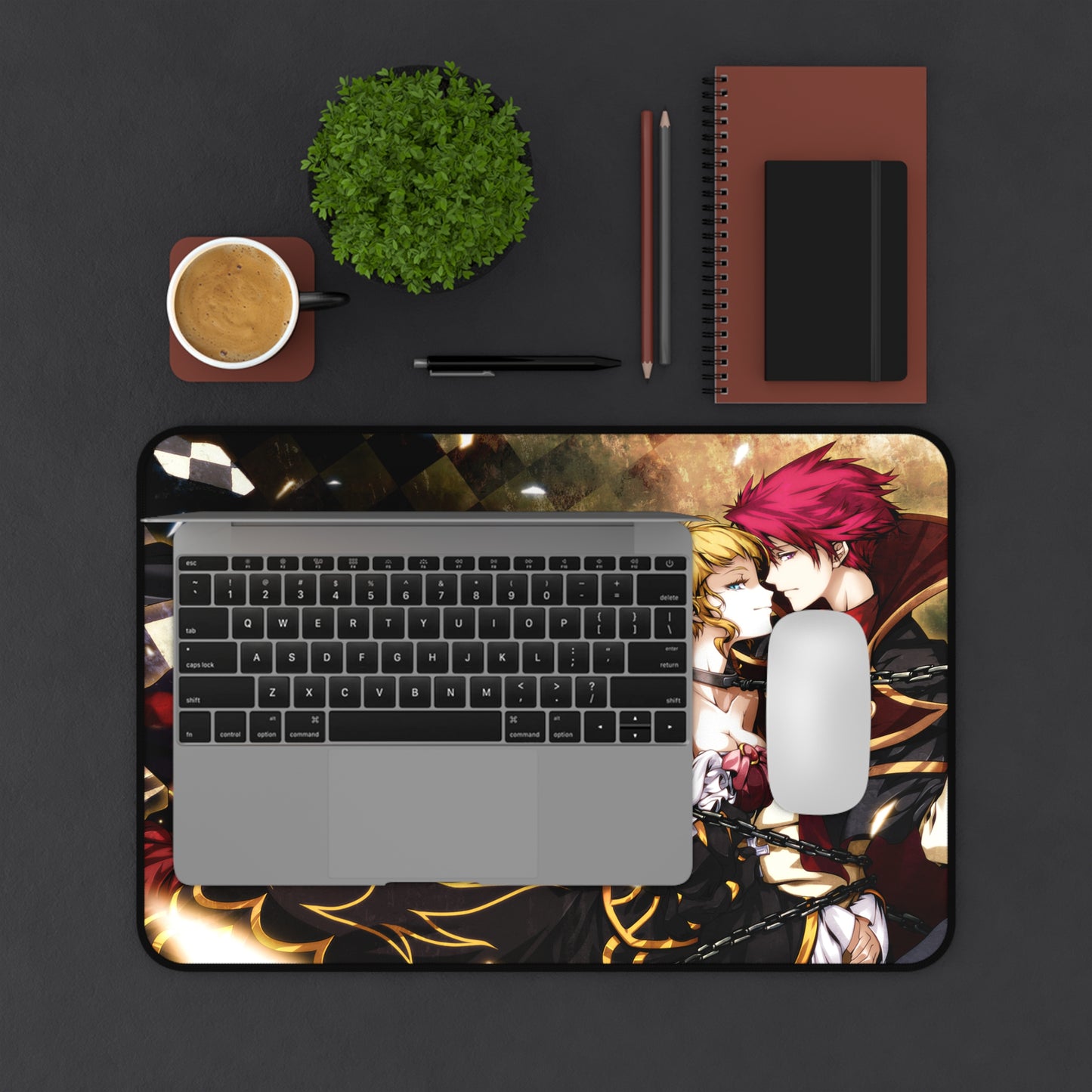 Umineko When They Cry Desk Mat - Beatrice and Battler Ushiromiya Mousepad - Non Slip Visual Novel Dojin Playmat - Umineko no Naku Koro ni