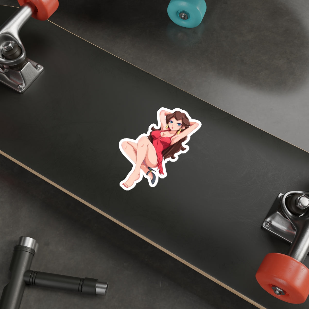 Sexy Pauline Super Mario Waifu Waterproof Sticker - Ecchi Vinyl Decal